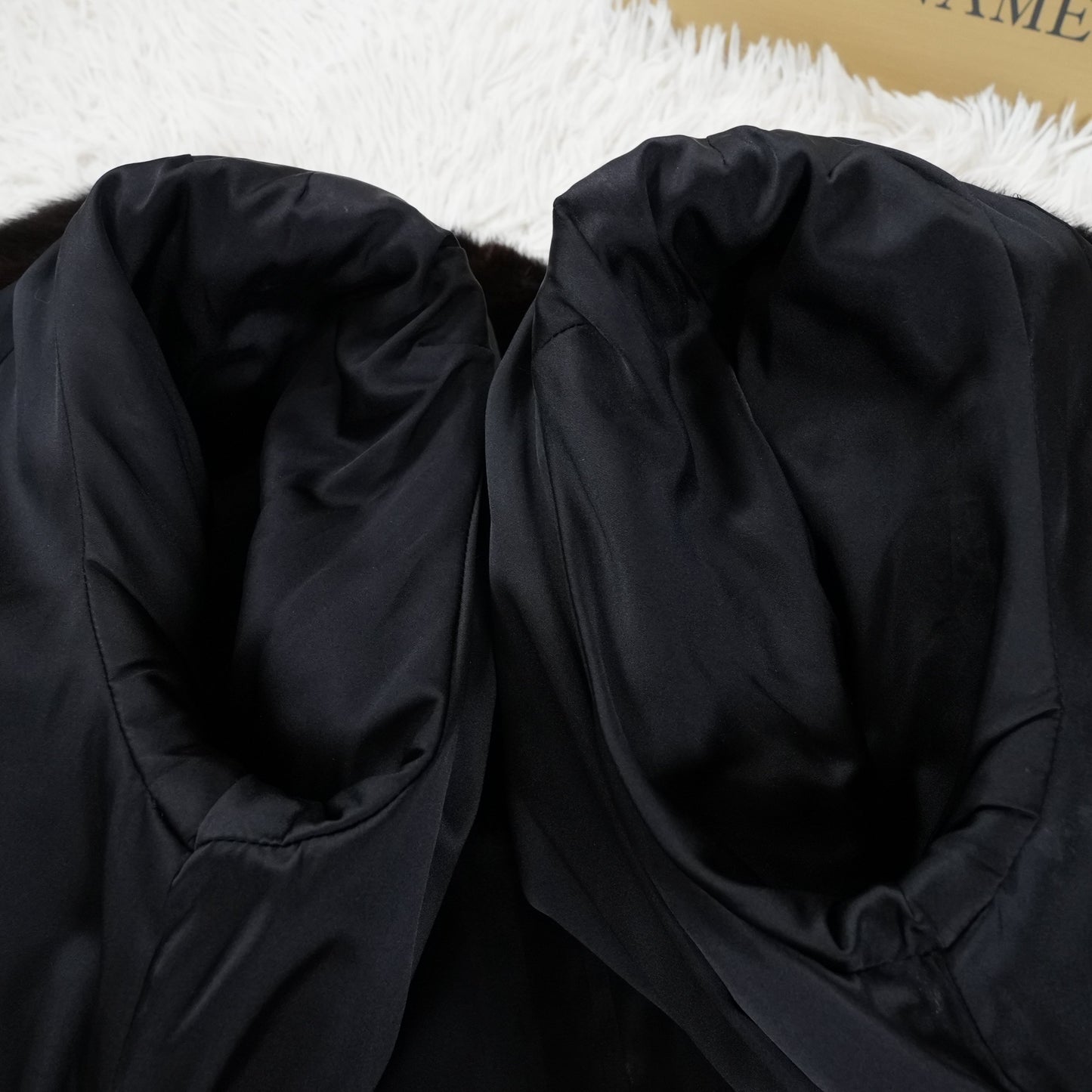 Dark Mink Fur Coat Flare Hem - Genuine Vintage Fur From Japan