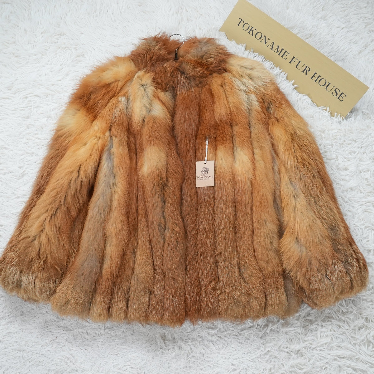 Red Fox Coat Rambulton - Genuine Vintage Fur From Japan