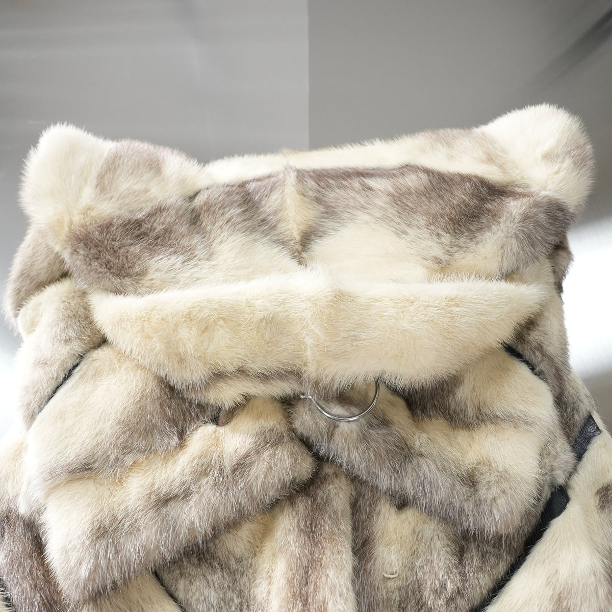 Cross Mink Fur Design Coat - Genuine Vintage Fur From Japan