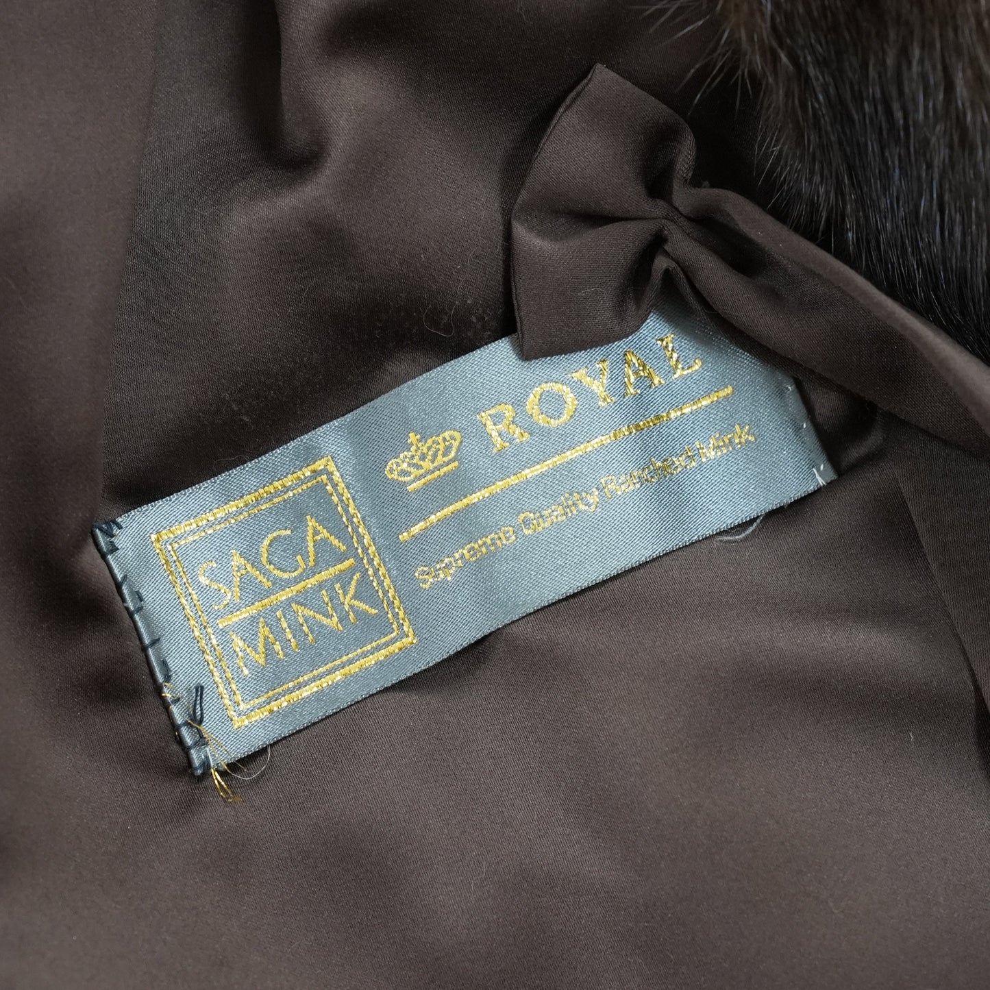 SAGA ROYAL MINK Design Cape - Genuine Vintage Fur From Japan