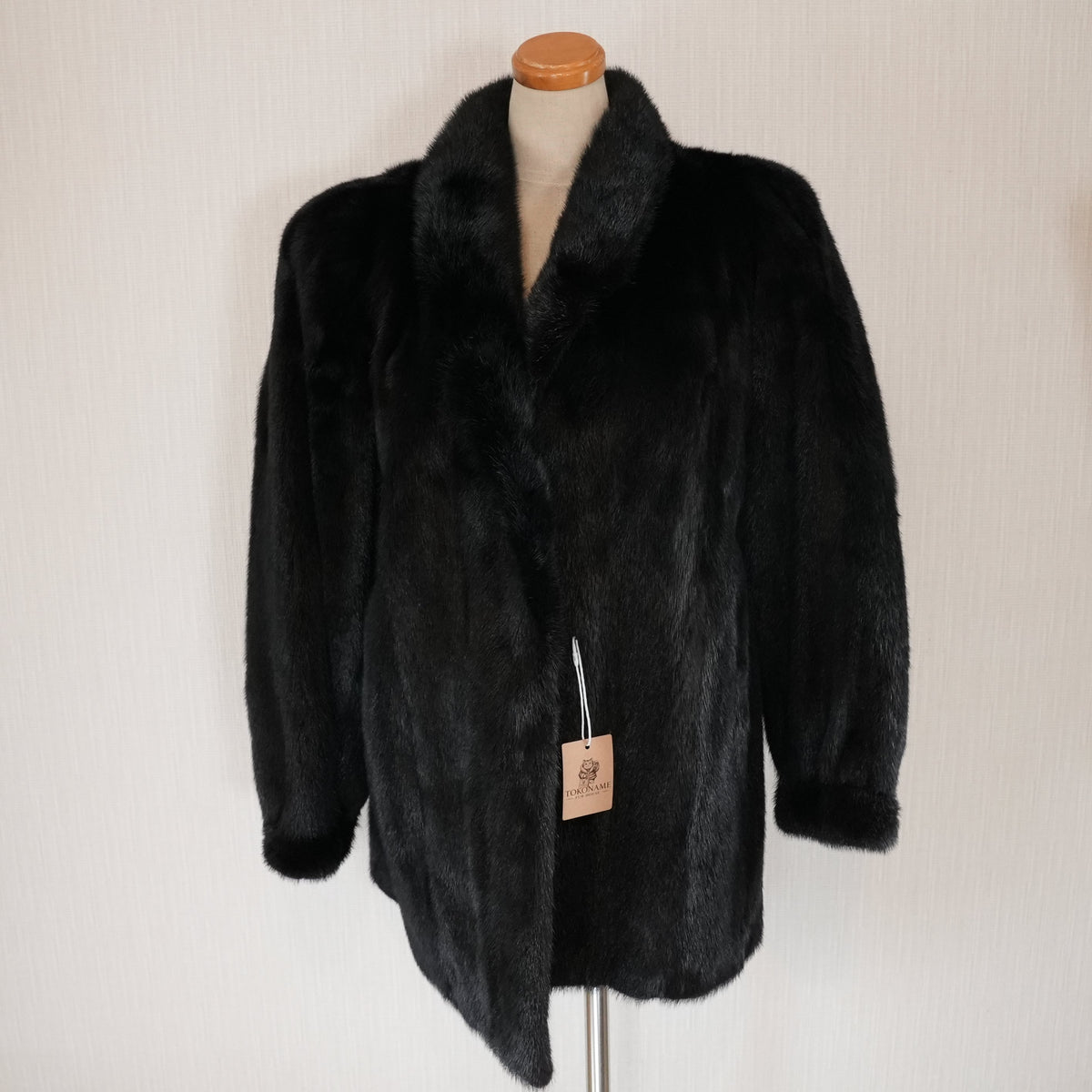 Dark Mink Fur Coat - Genuine Vintage Fur From Japan