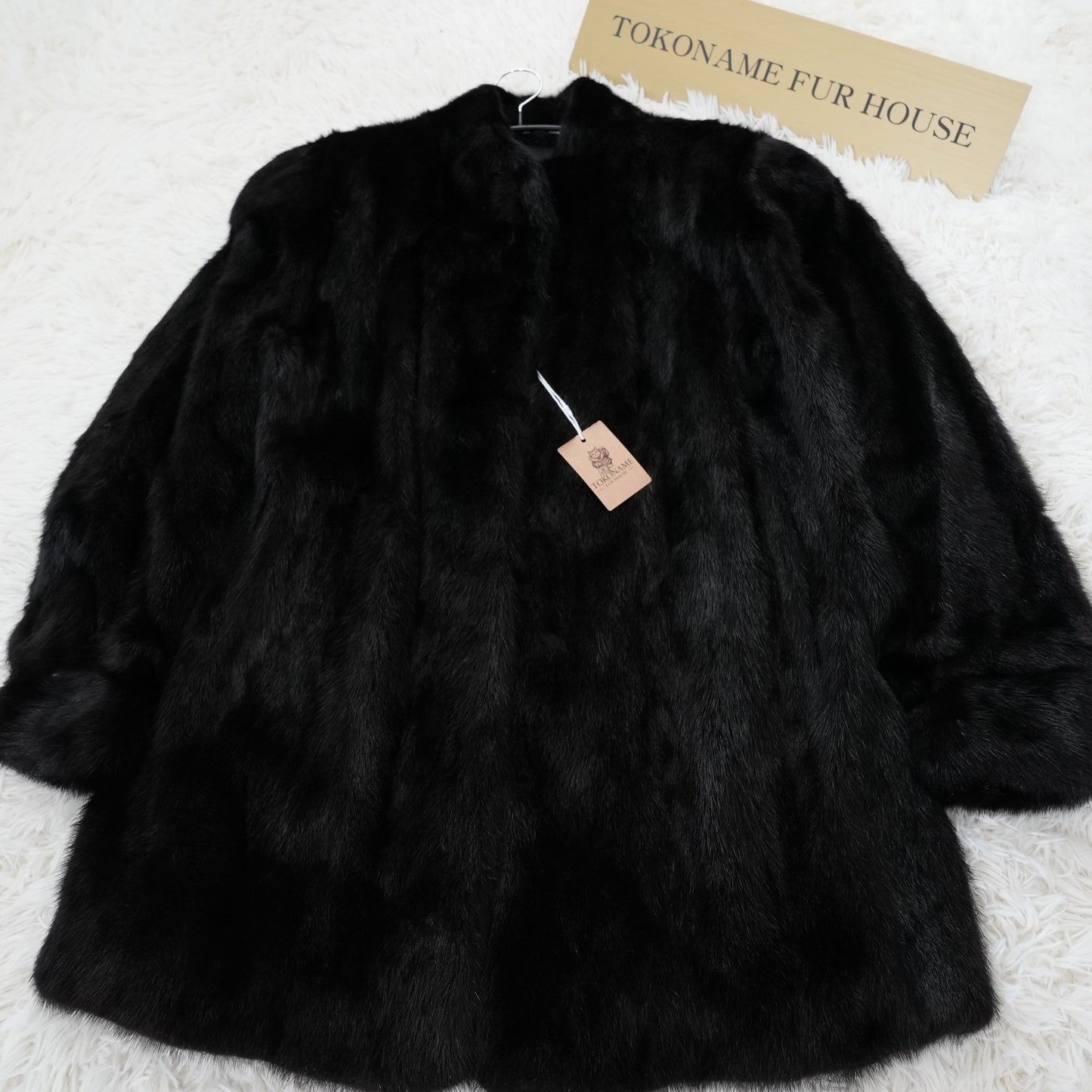 Dark Mink Coat Genuine Vintage Fur Japan