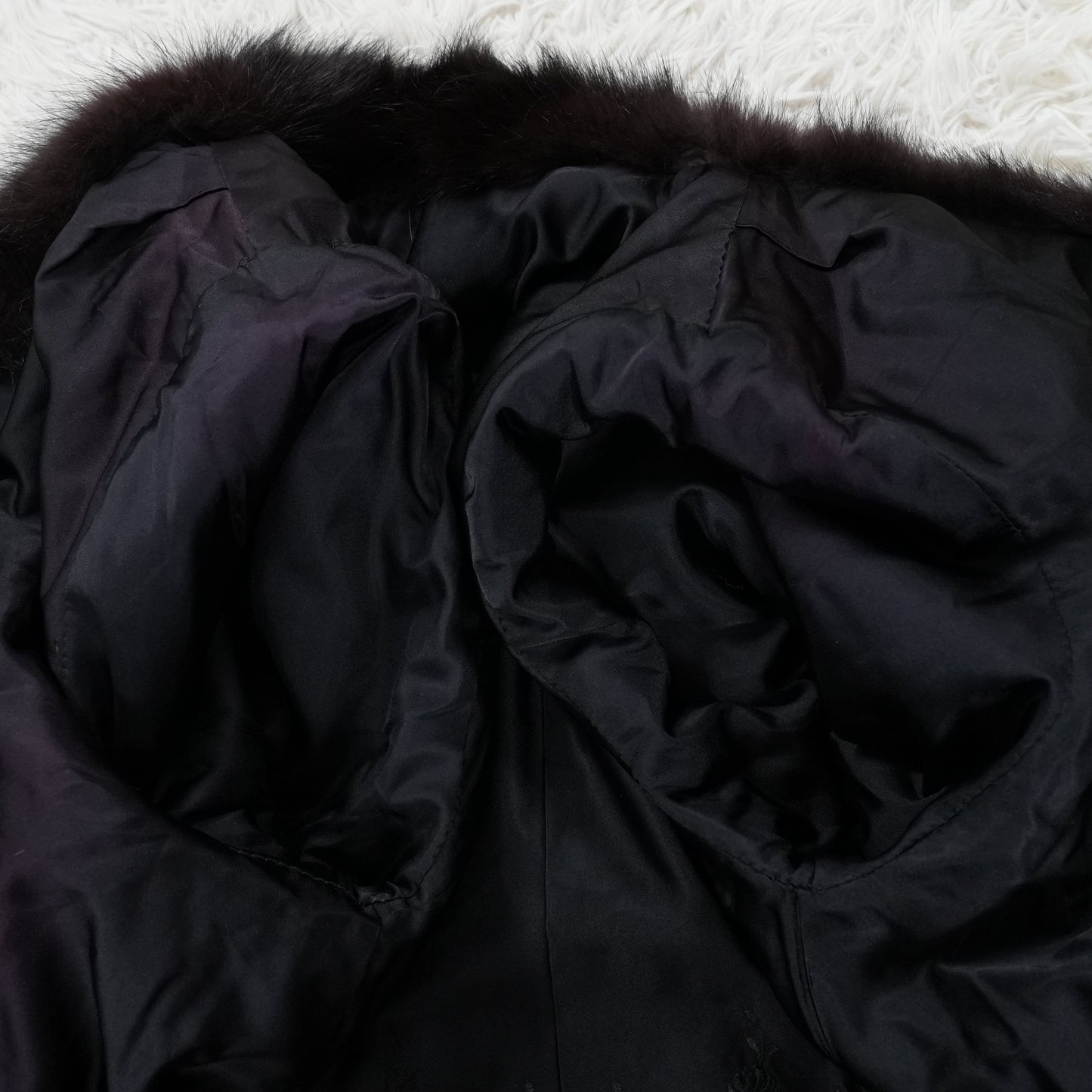 Men Sable Black Dyed Coat - Genuine Vintage Fur From Japan