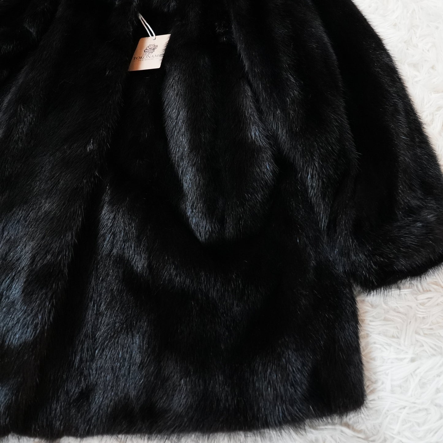 Black Mink Half Coat Malvoisie - Genuine Vintage Fur From Japan