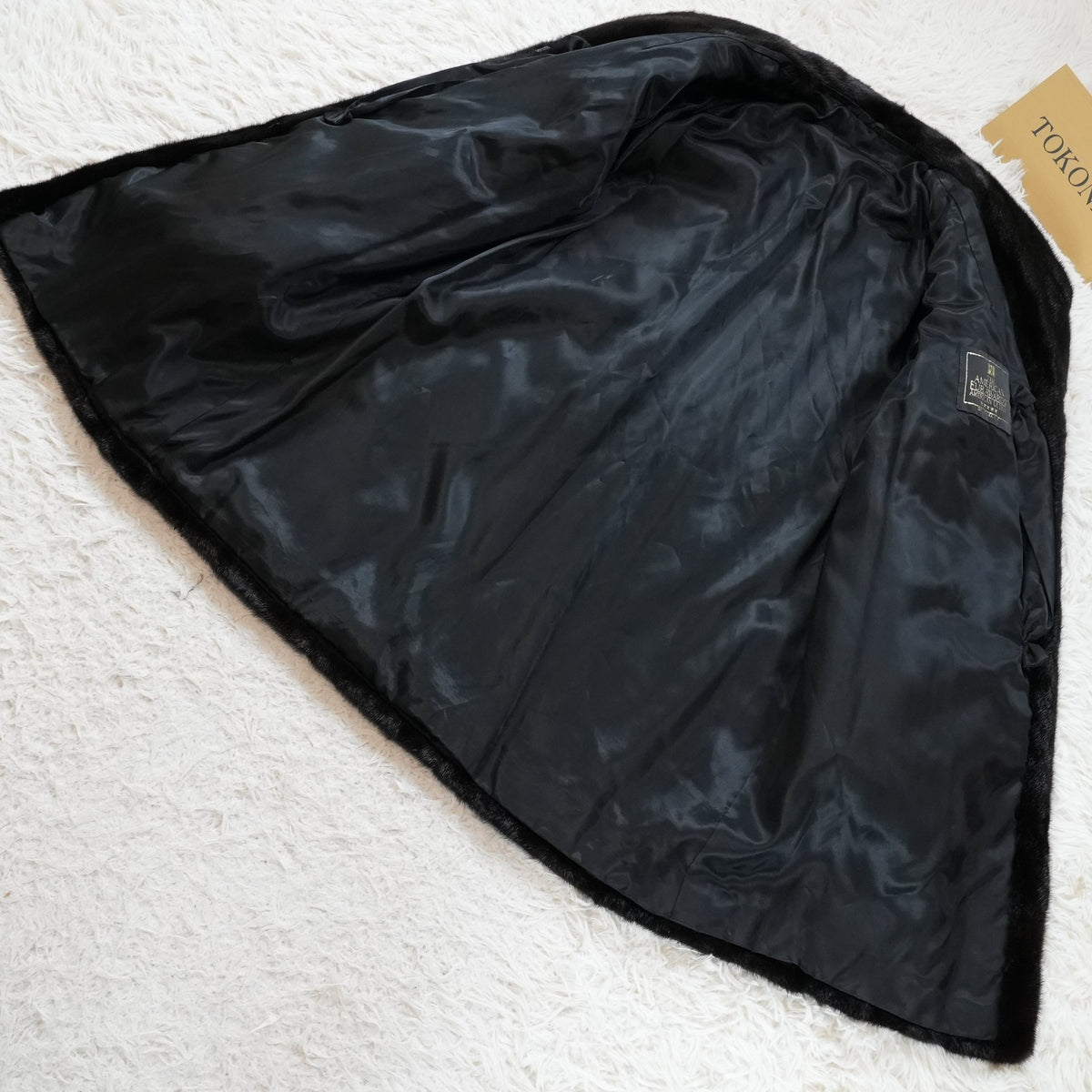 AMERICAN FUR AWARDS 5stars Mink Coat Soft Leather - Genuine Vintage Fur From Japan