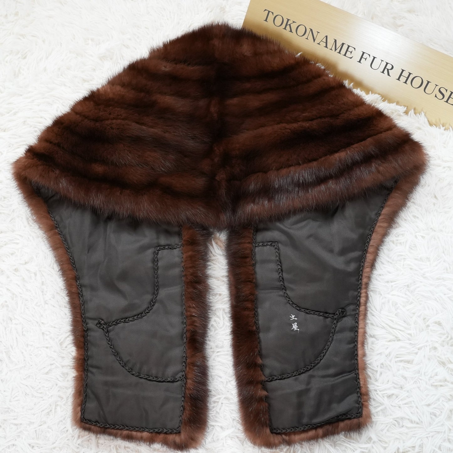 Marten Shawl oversized - Genuine Vintage Fur From Japan