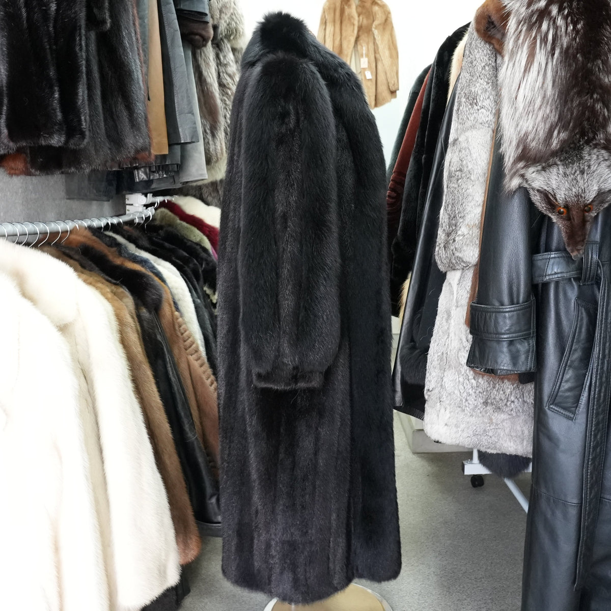 Mink and Fox Fur Gorgeous Long Coat - Genuine Vintage Fur From Japan