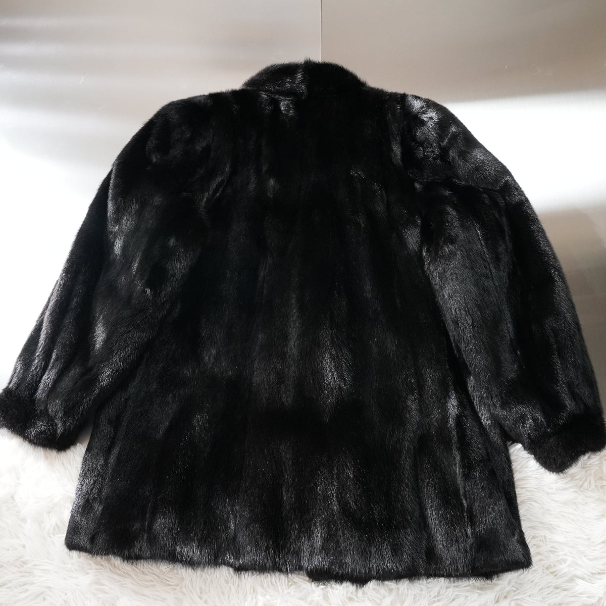 Dark Mink Fur Coat - Genuine Vintage Fur From Japan