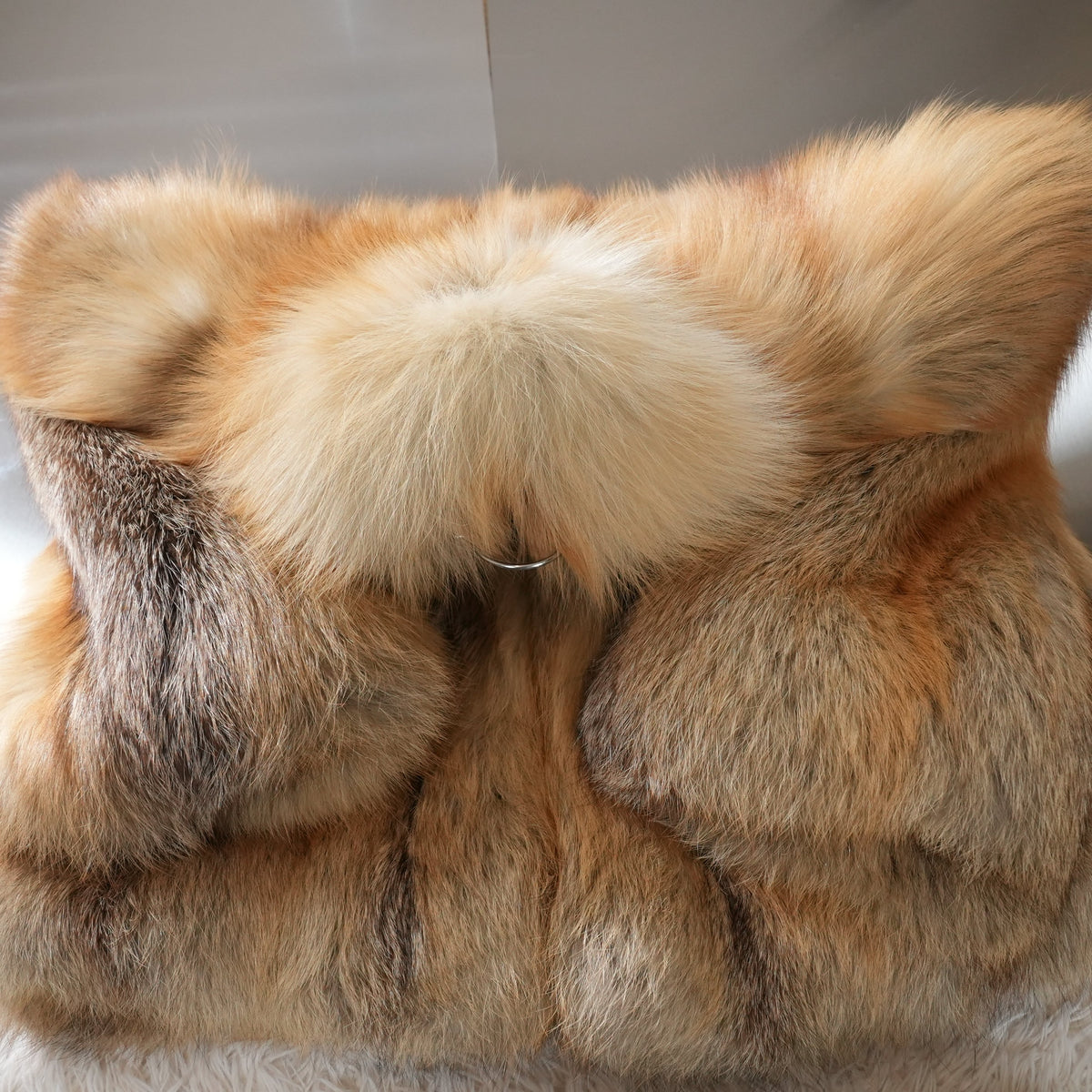Golden Island Fox Fur Coat Very Soft and Fluffy - Genuine Vintage Fur From Japan