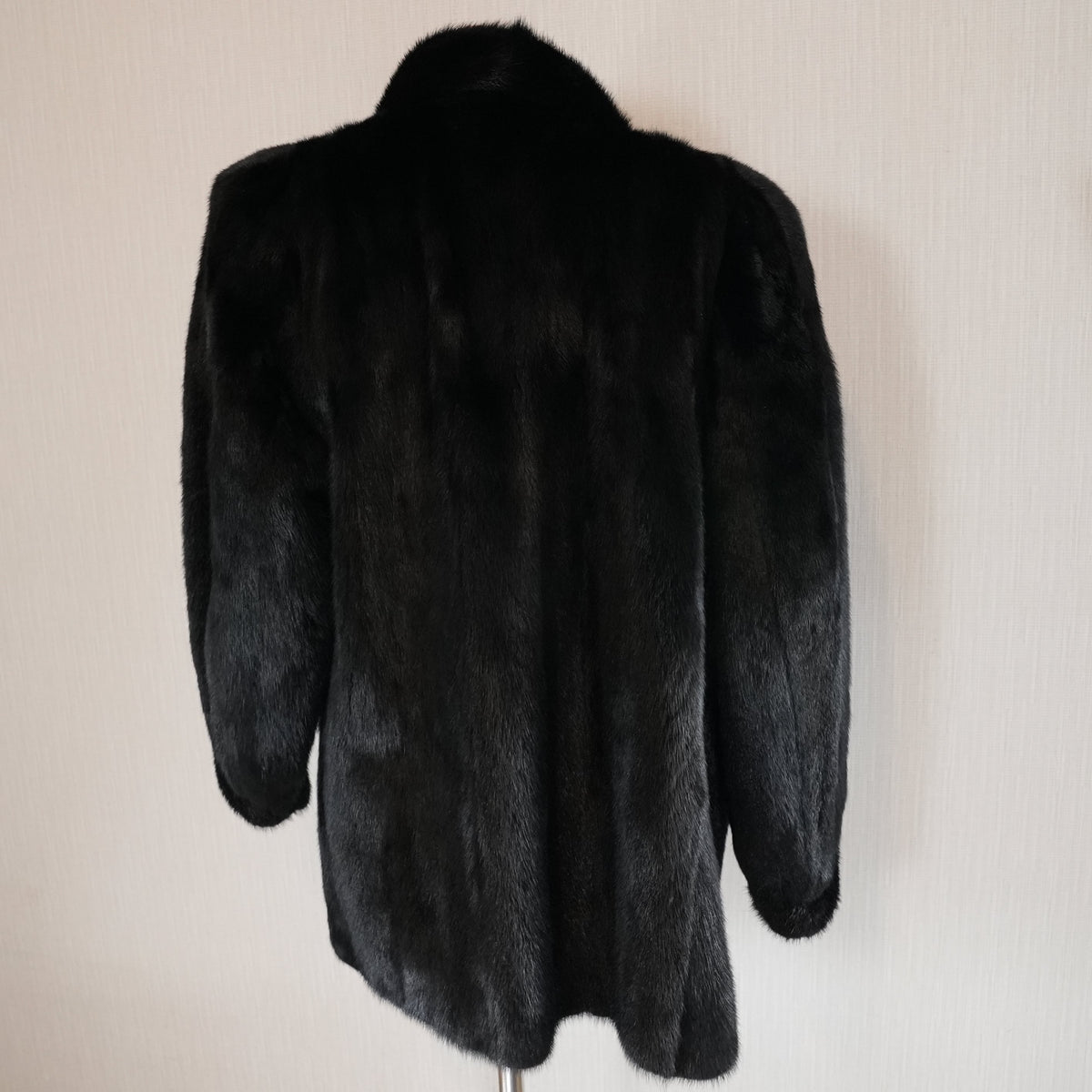 Dark Mink Fur Coat - Genuine Vintage Fur From Japan