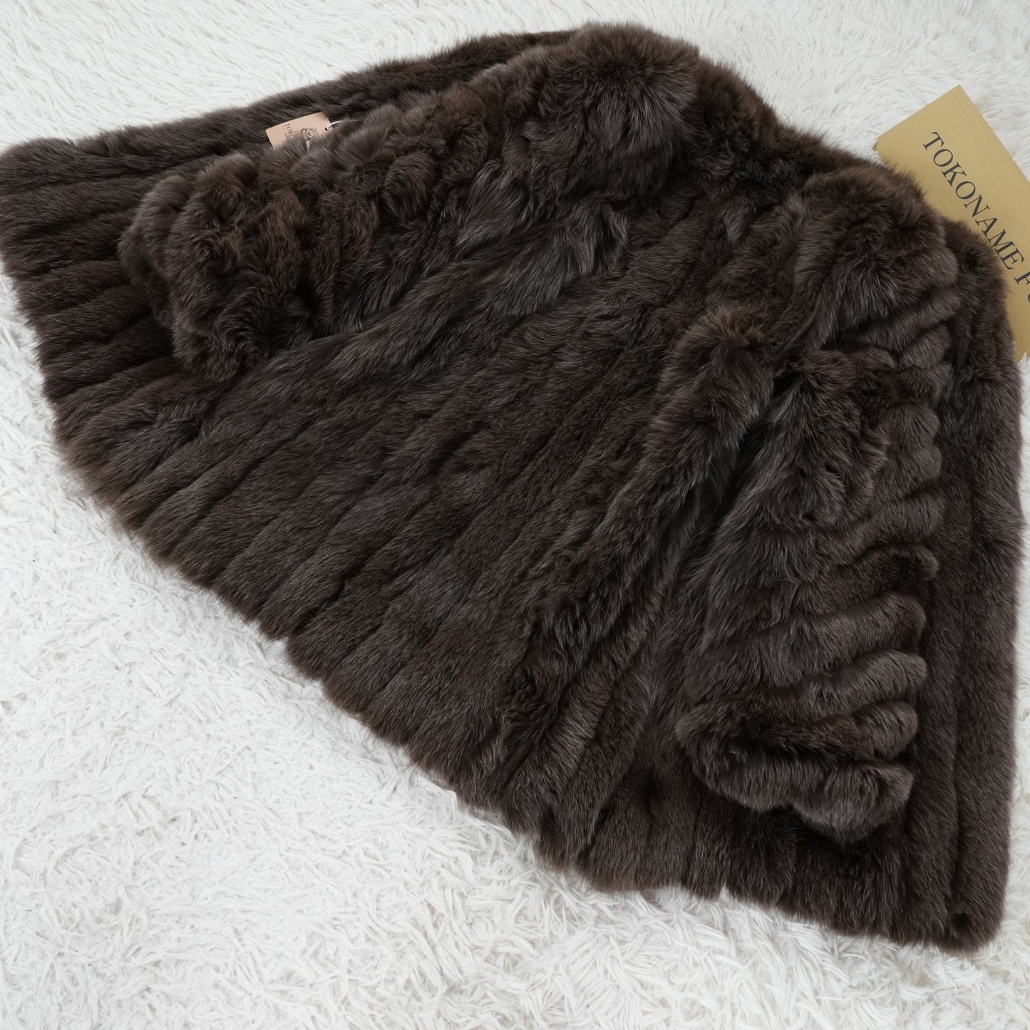 Brown Dyed Fox Fur Coat - Genuine Vintage Fur From Japan