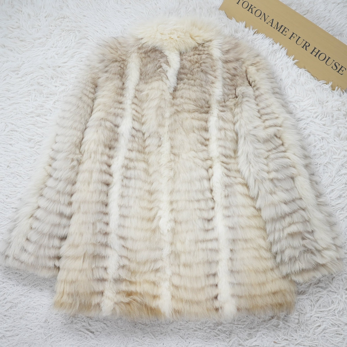 Blue Fox and Shadow Fox Coat - Genuine Vintage Fur From Japan