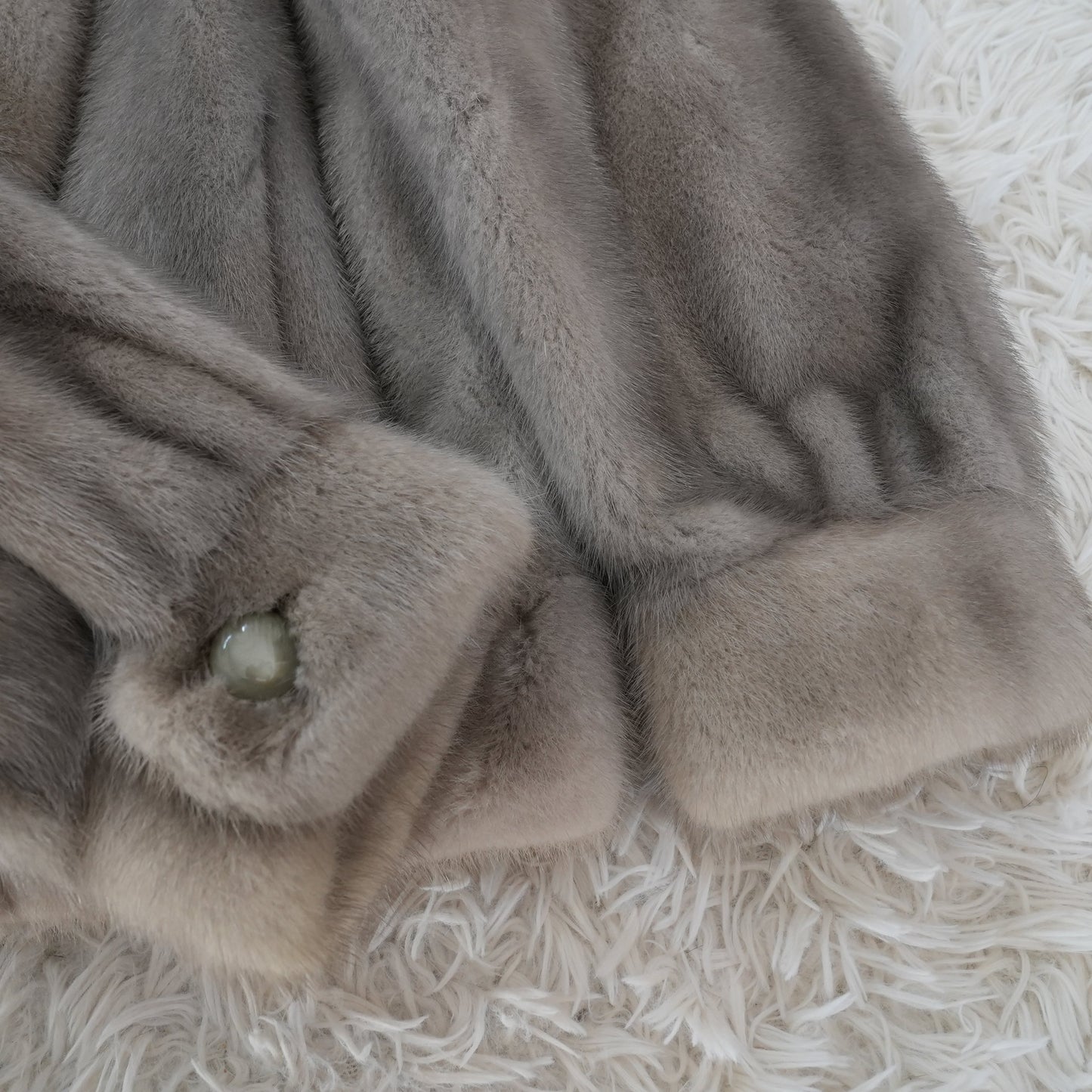 Men's Sapphire Mink Jacket - SAGA MINK Genuine Vintage Fur Japan