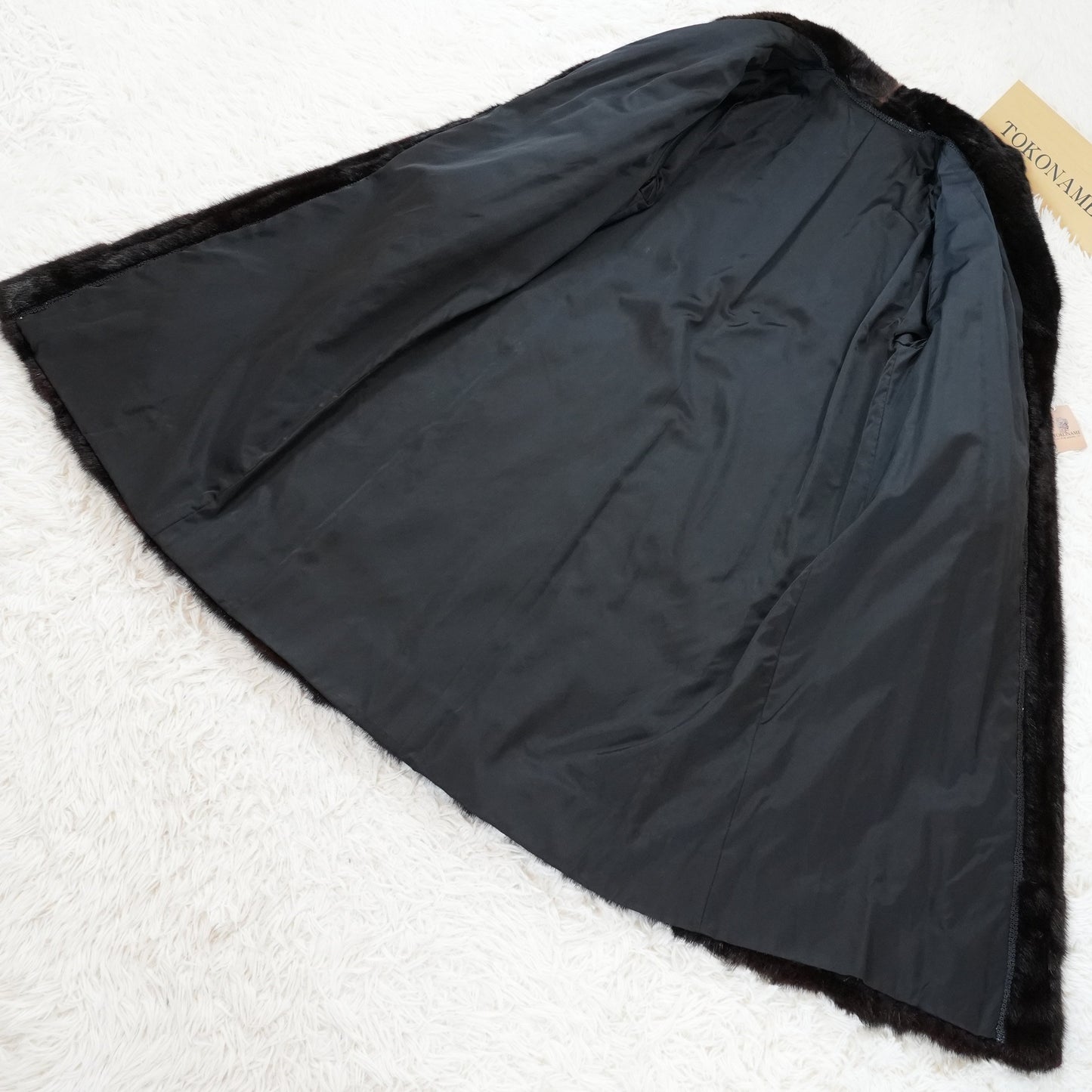 Dark Mink Long Coat - Genuine Vintage Fur From Japan