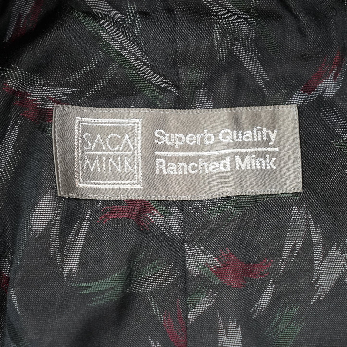 Dark Mink cropd Jacket SAGA MINK - Genuine Vintage Fur From Japan