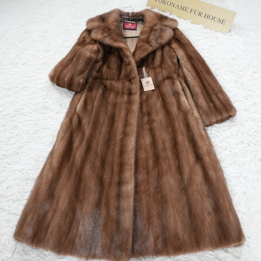 Demi Buff Mink Long Coat EMBA - Genuine Vintage Fur From Japan