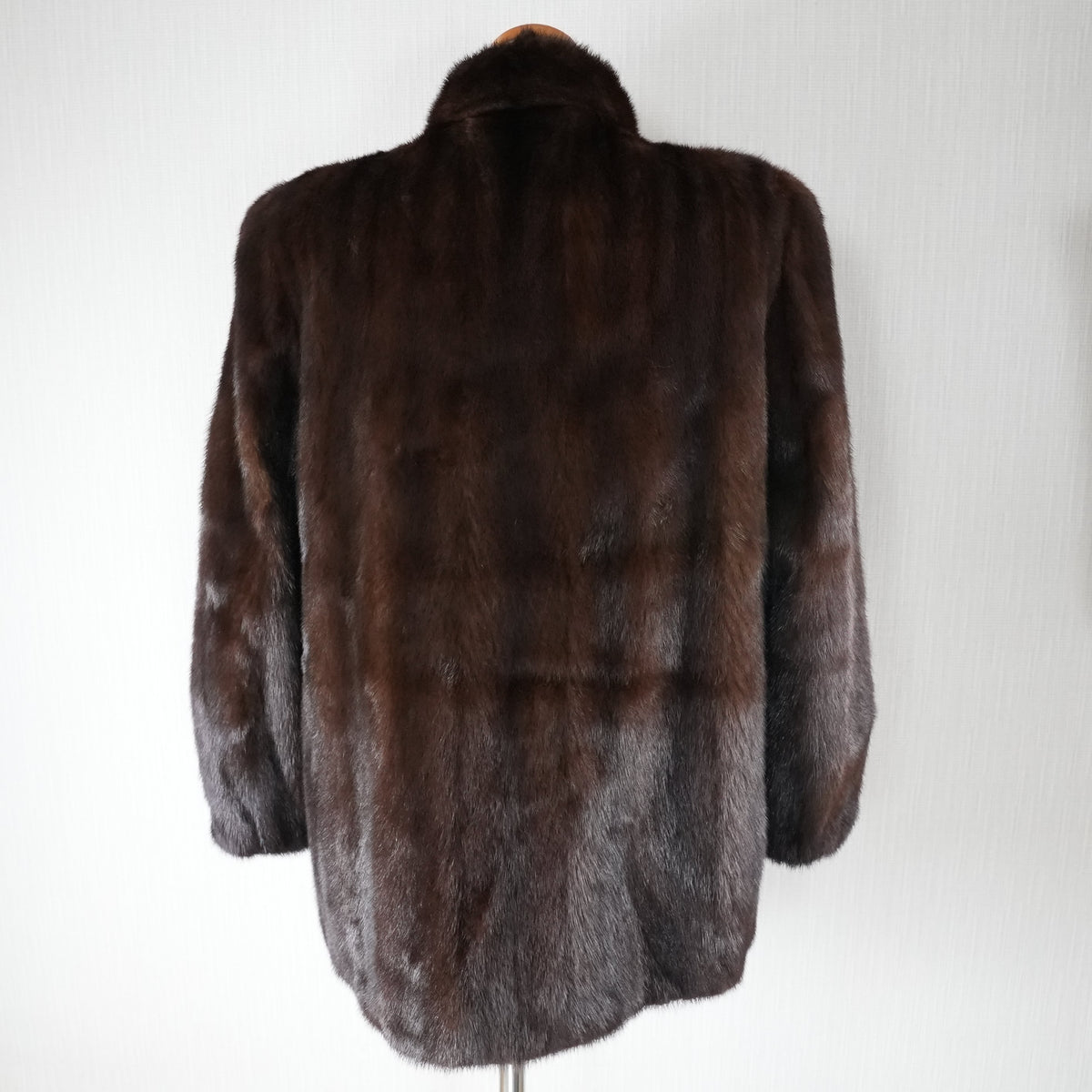 Dark Mink Fur Coat - Genuine Vintage Fur From Japan