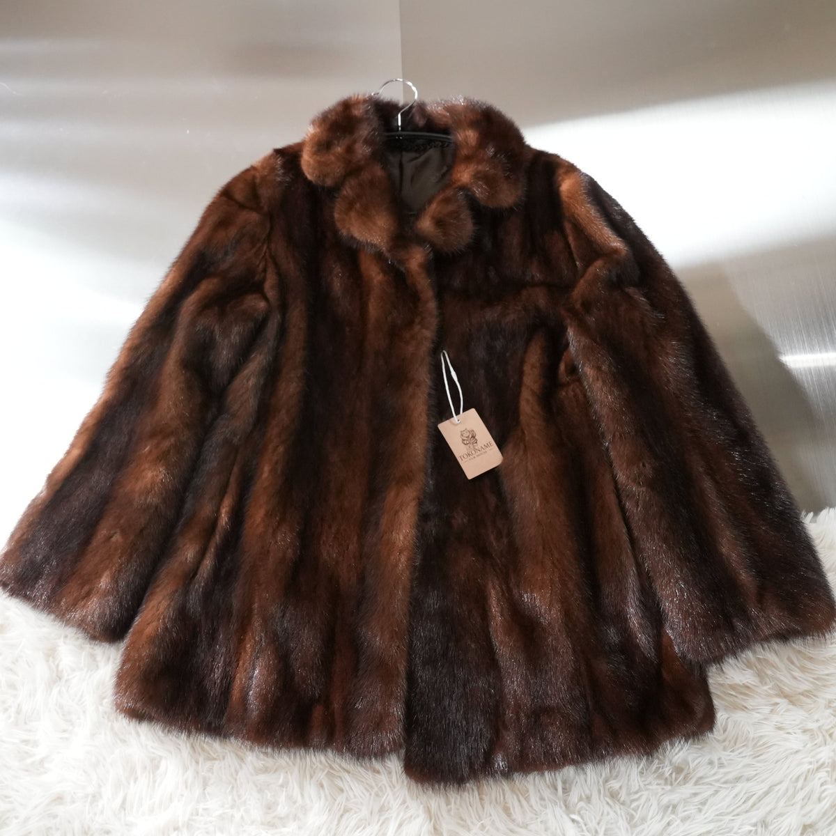 Dark Mink Fur Coat - Genuine Vintage Fur From Japan