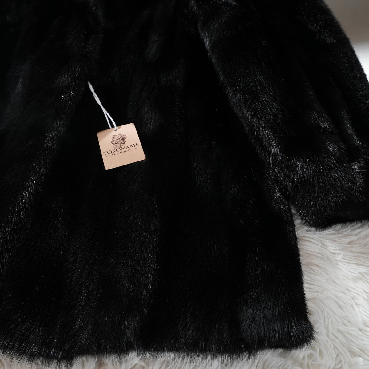 Dark Mink Fur Coat - Genuine Vintage Fur From Japan