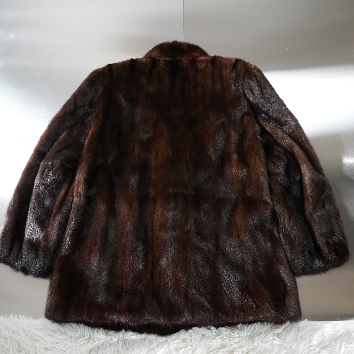 Dark Mink Fur Coat - Genuine Vintage Fur From Japan
