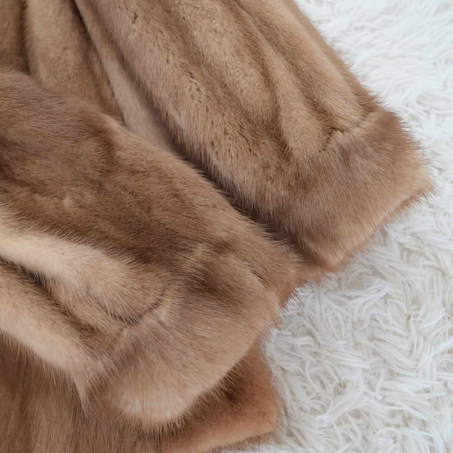 Demi Buff Mink Jacket Genuine Vintage Fur Japan