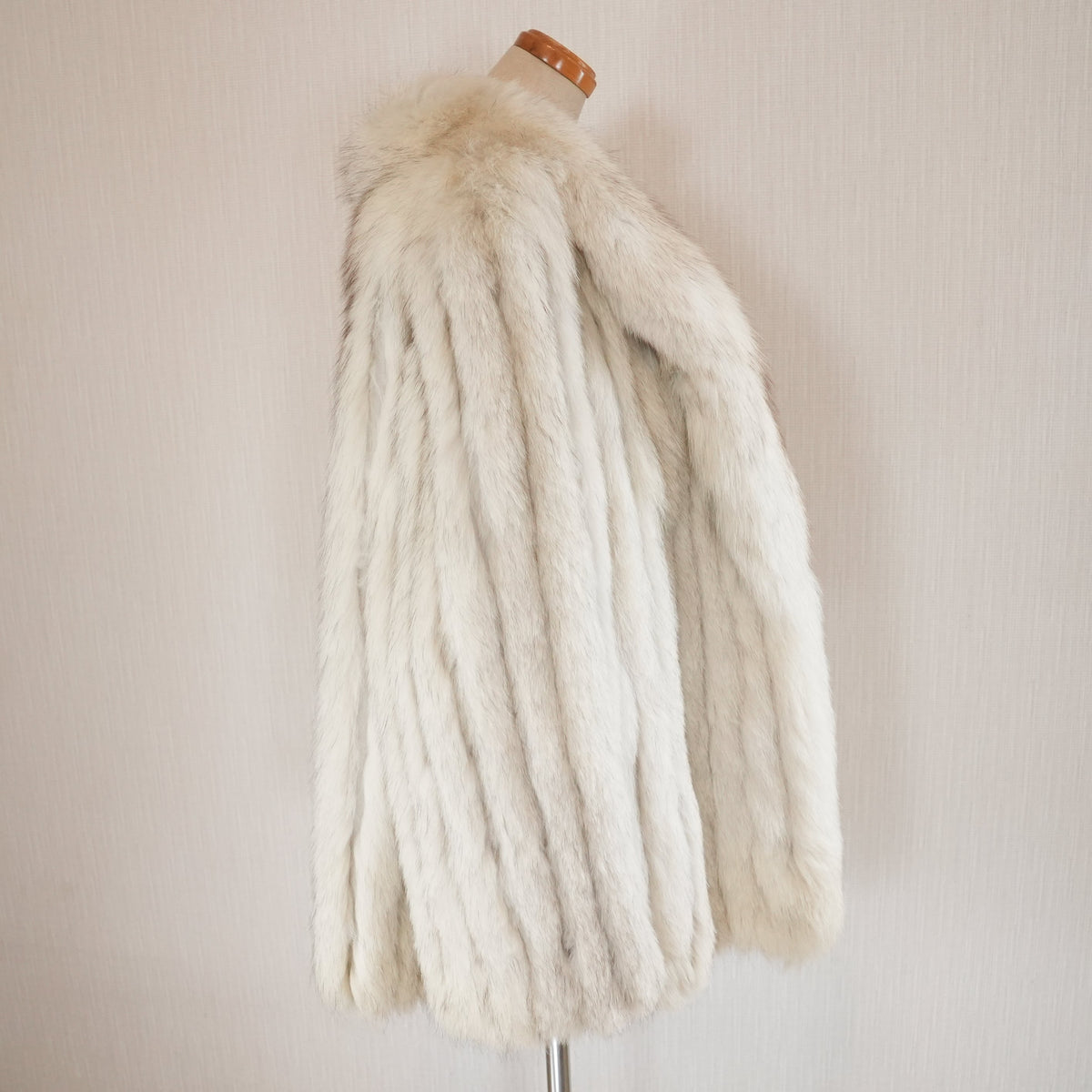 Blue Fox Fur Coat - Genuine Vintage Fur From Japan