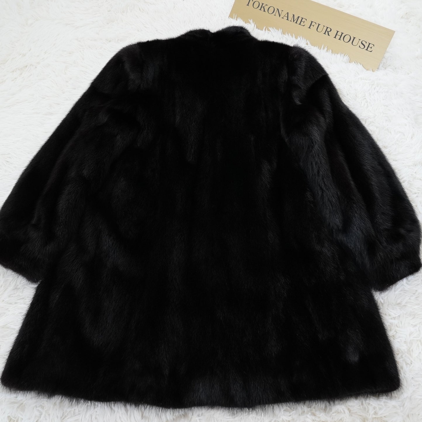 Dark Mink Coat Genuine Vintage Fur Japan