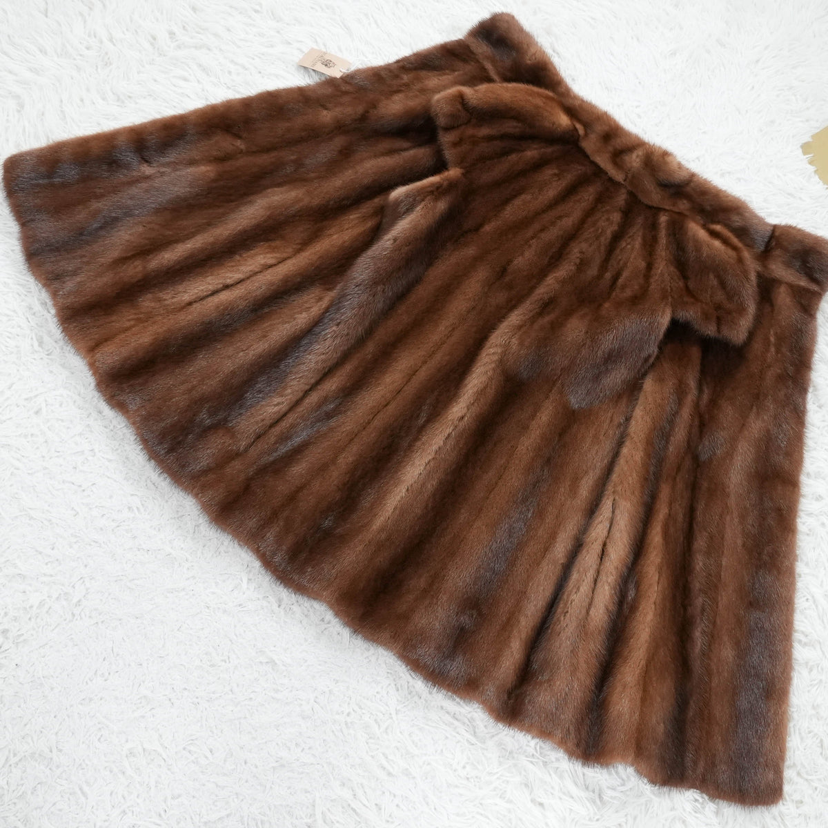 Demi Buff Mink Vest Moonbat- Genuine Vintage Fur From Japan