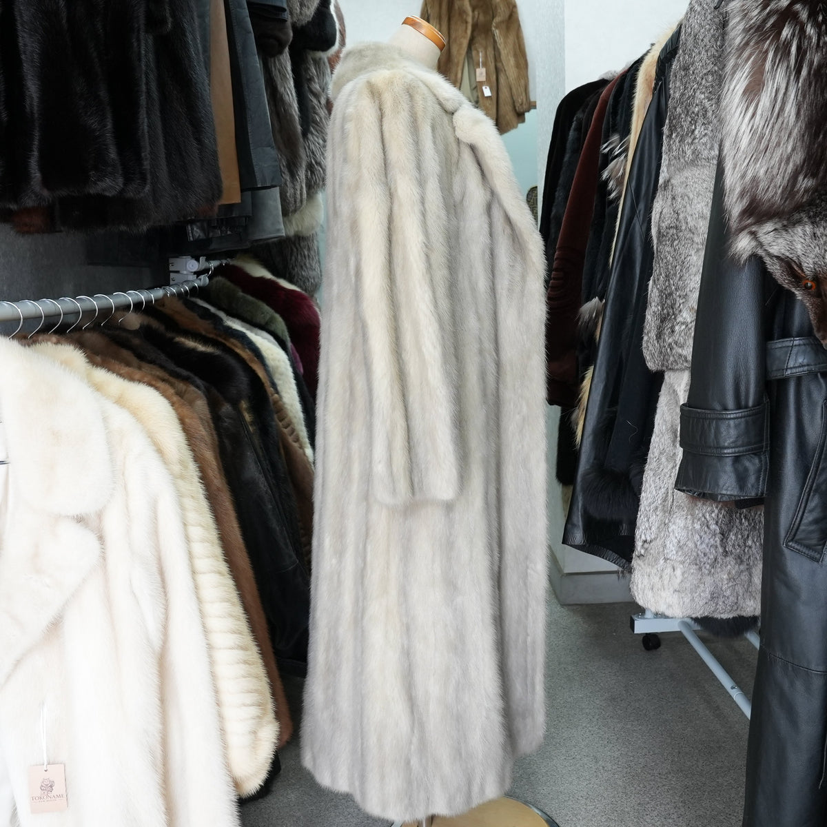Sapphire Mink Long Coat EMBA - Genuine Vintage Fur From Japan