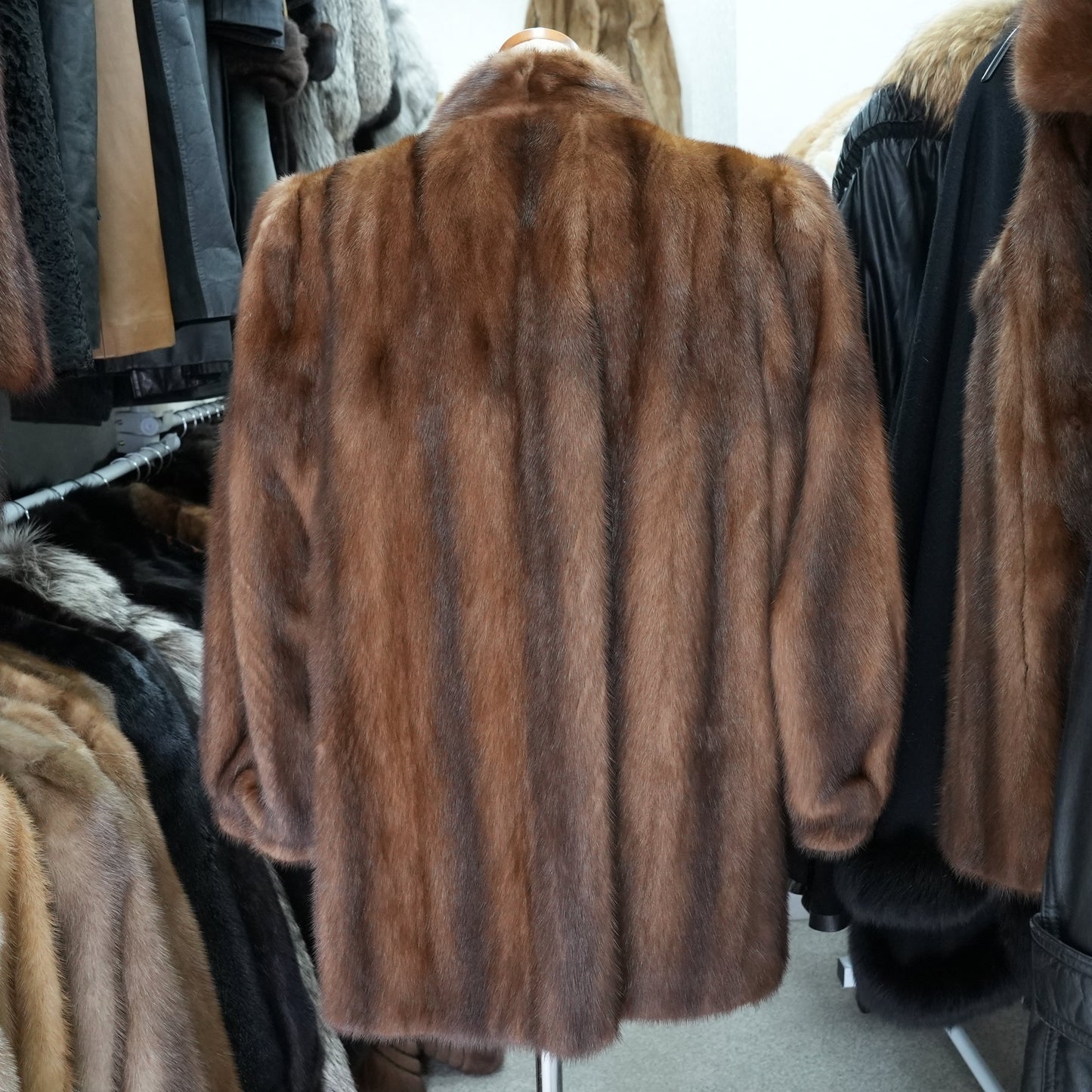 Demi Buff Mink Jacket SAGA MINK - Genuine Vintage Fur From Japan