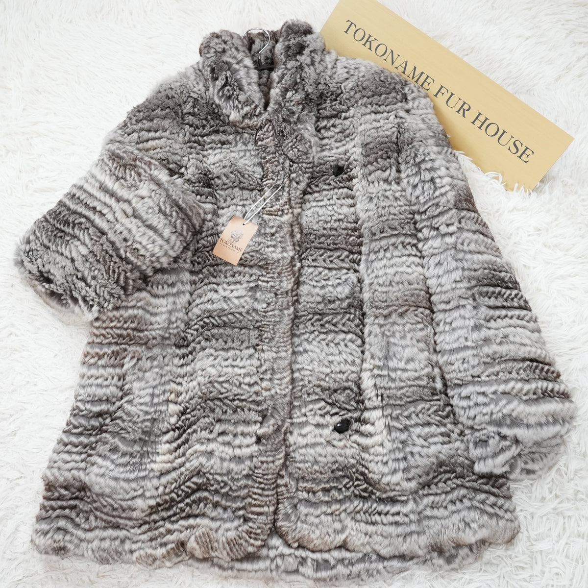 Yarn Chinchilla Fur Coat Nakamura Fur - Genuine Vintage Fur From Japan