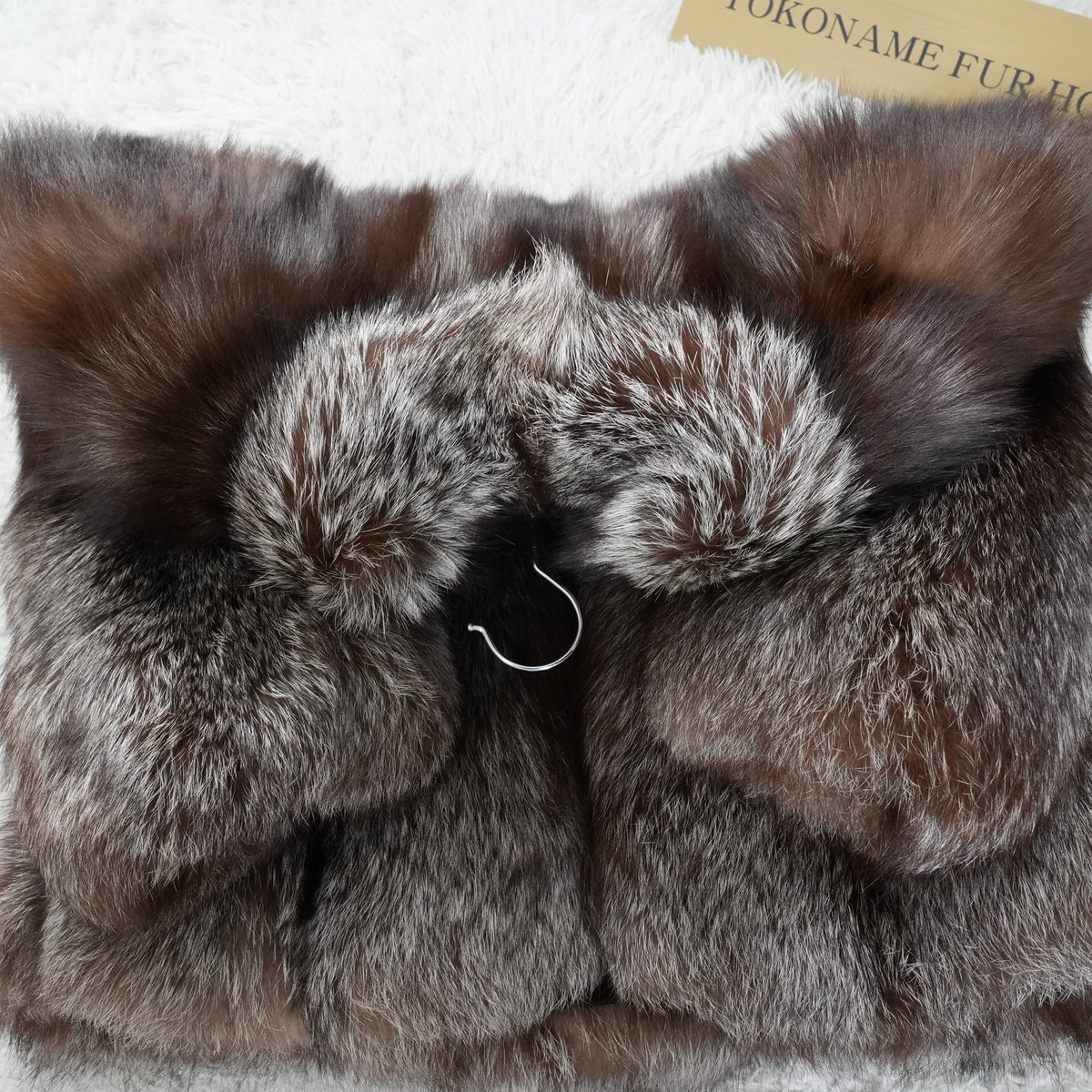 Silver Fox Fur Coat Soft and Fluffy SAGA FOX - Genuine Vintage Fur From Japan