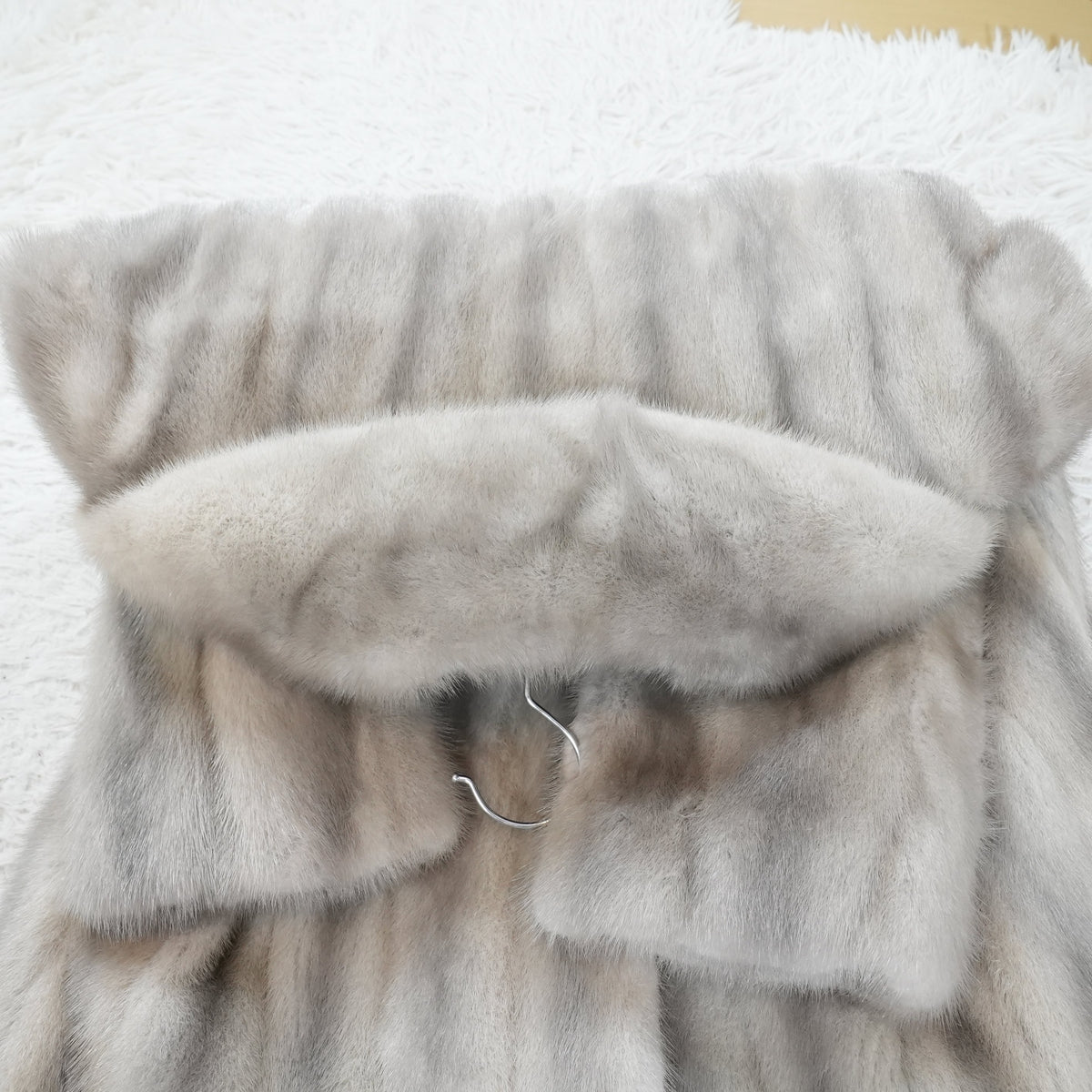 Sapphire Mink Fur Long Coat - Genuine Vintage Fur From Japan