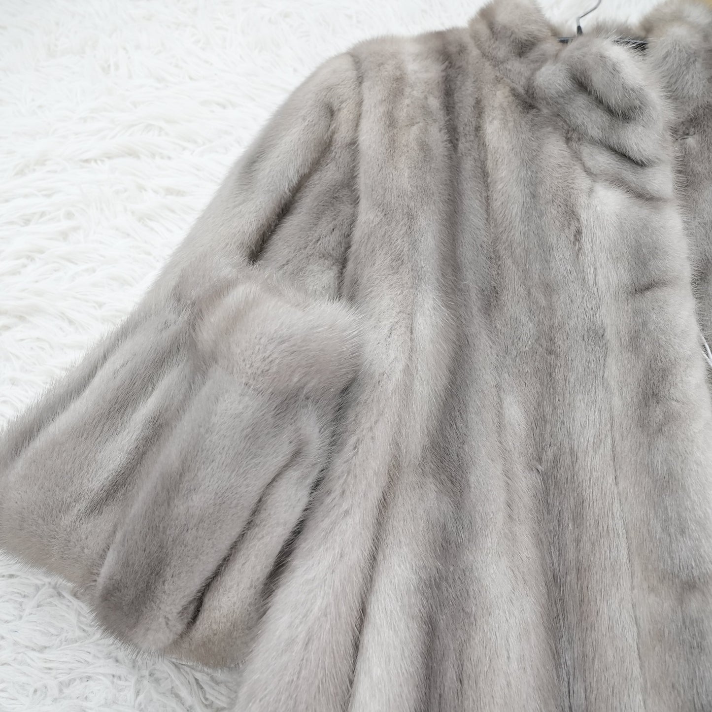 Sapphire Mink Fur Coat - Genuine Vintage Fur From Japan