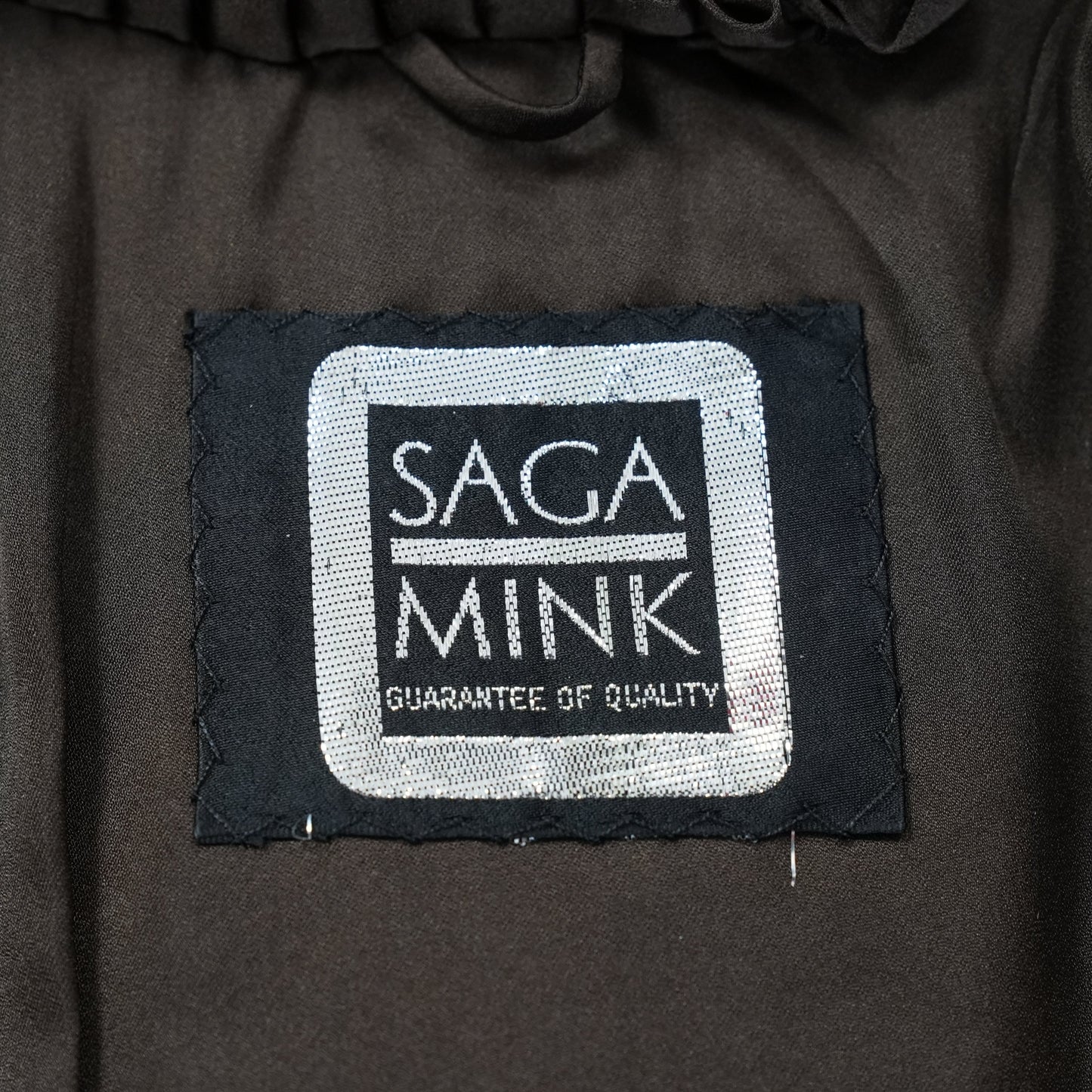Dark Mink Jacket SAGA MINK - Genuine Vintage Fur From Japan