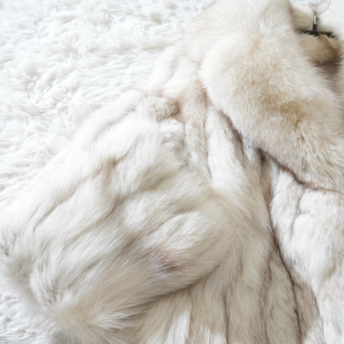 Blue Fox Fur Coat - Genuine Vintage Fur From Japan