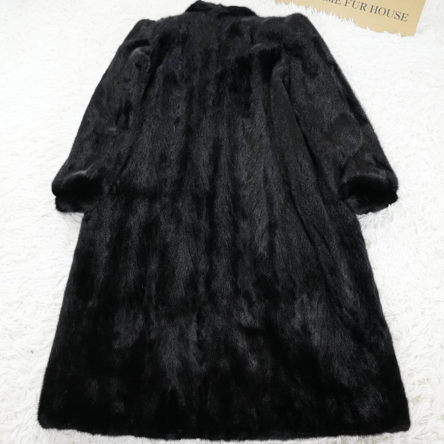 Black Mink Long Coat SAGA MINK - Genuine Vintage Fur From Japan