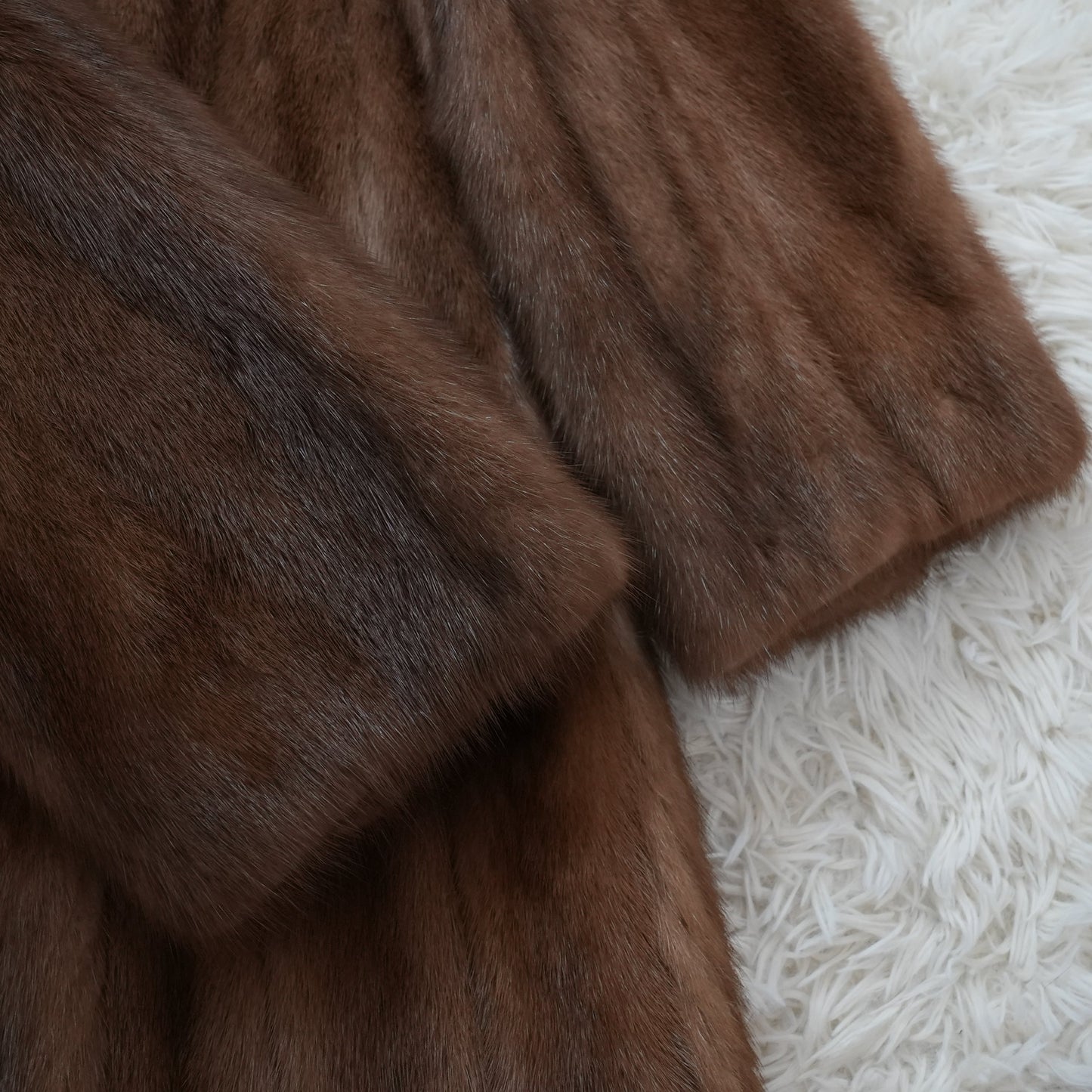 Vintage Fur From Japan Demi Buff Mink Long Coat