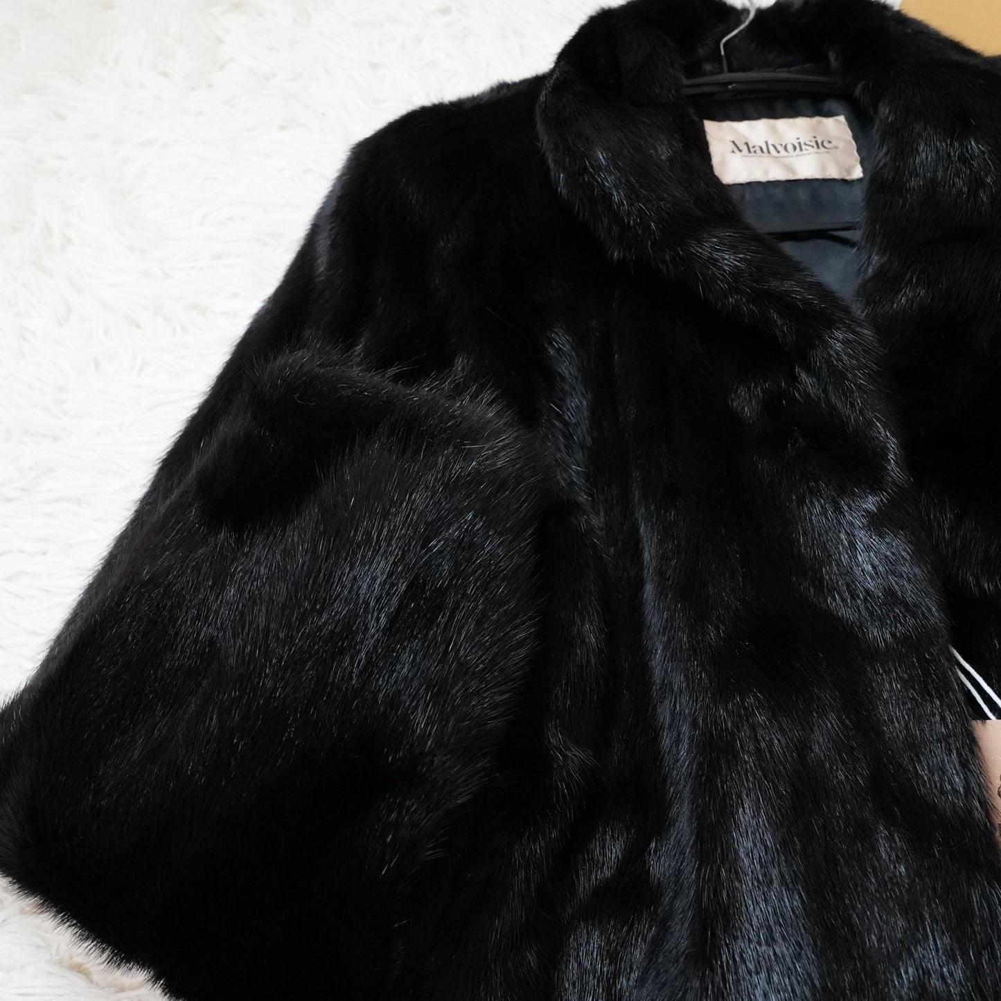 Black Mink Half Coat Malvoisie - Genuine Vintage Fur From Japan