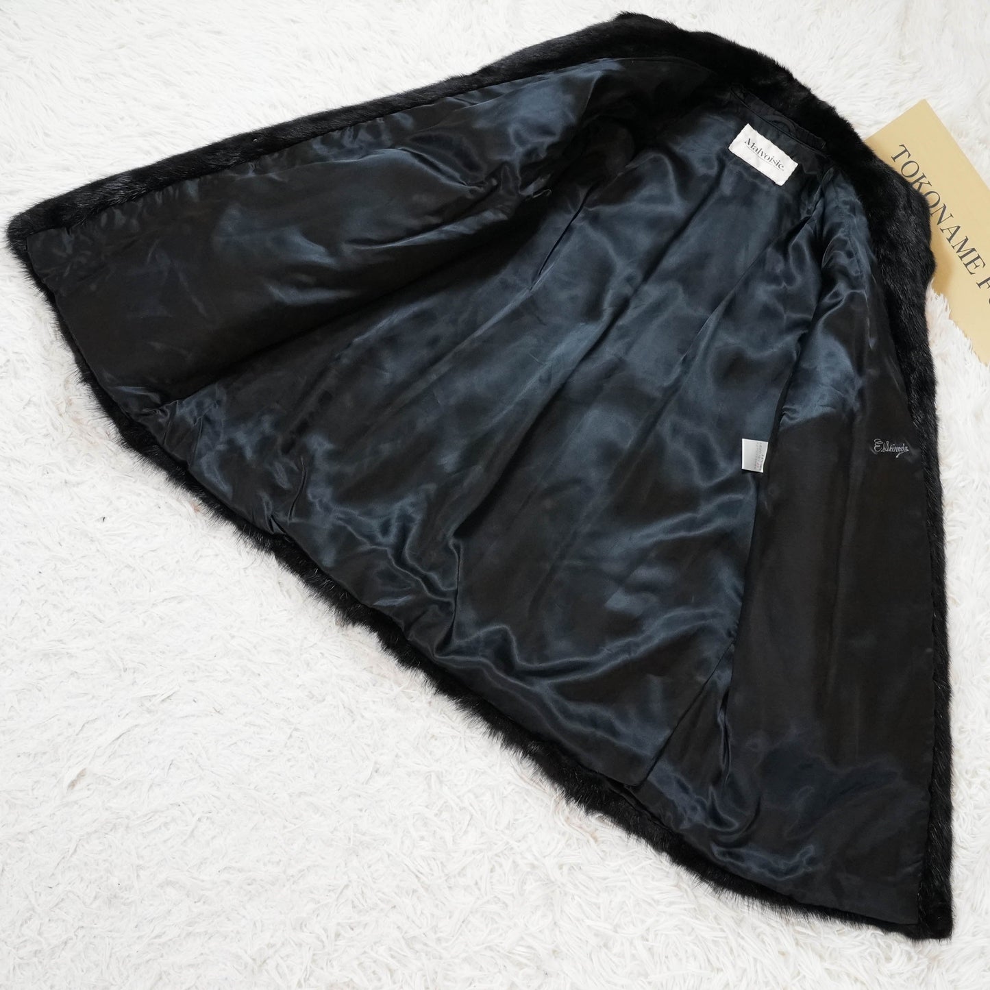 Black Mink Half Coat Malvoisie - Genuine Vintage Fur From Japan