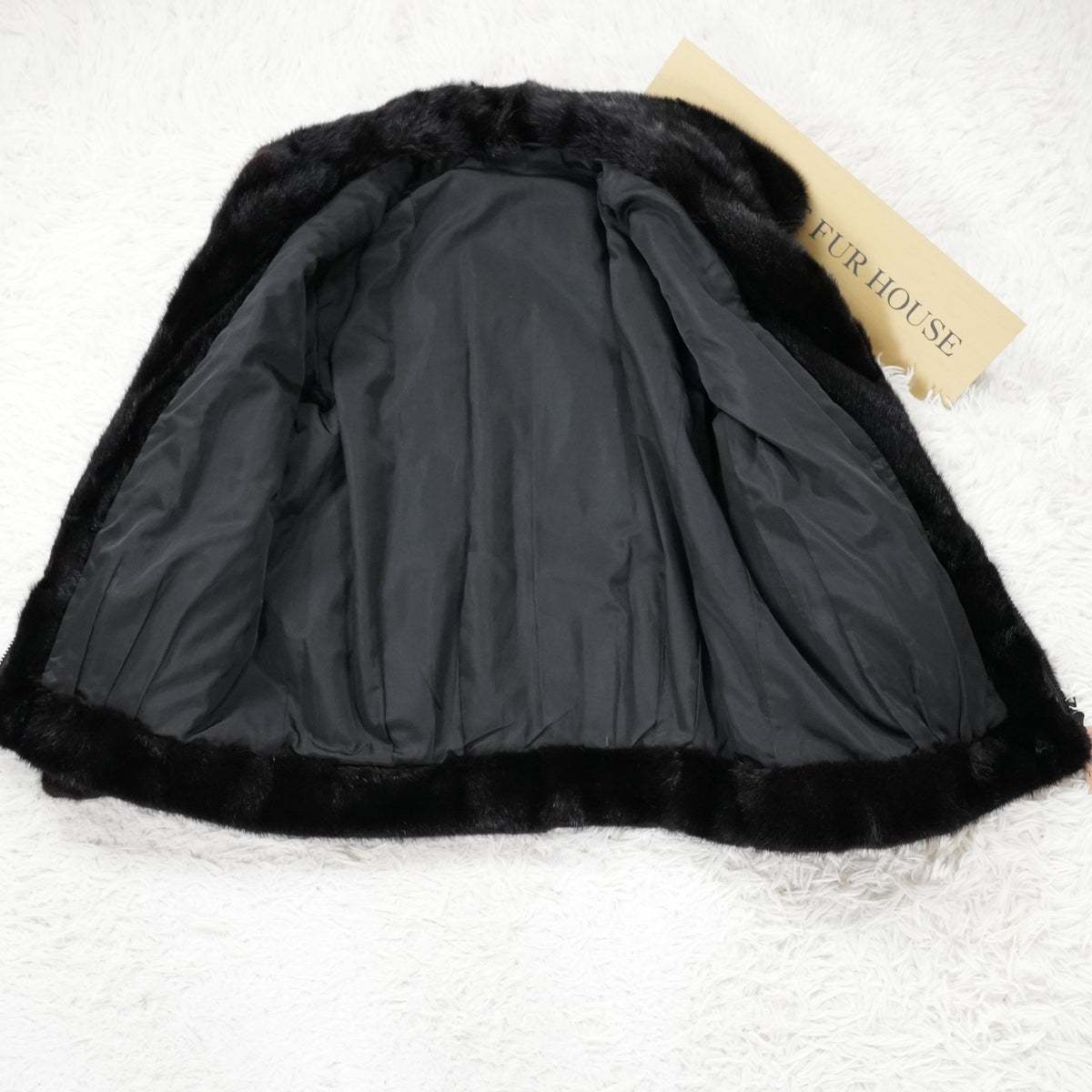 Dark Mink Zip Up Jacket - Genuine Vintage Fur From Japan