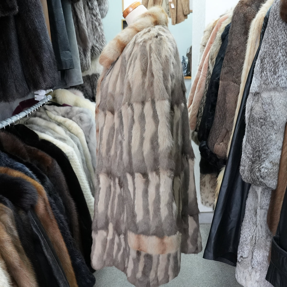 Russian Squirrel Reversible Coat - Genuine Vintage Fur from Japan