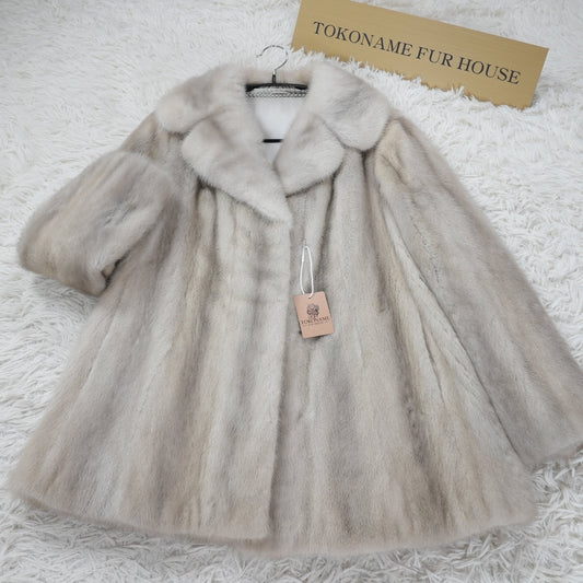 Sapphire Mink Jacket - Genuine Vintage Fur From Japan