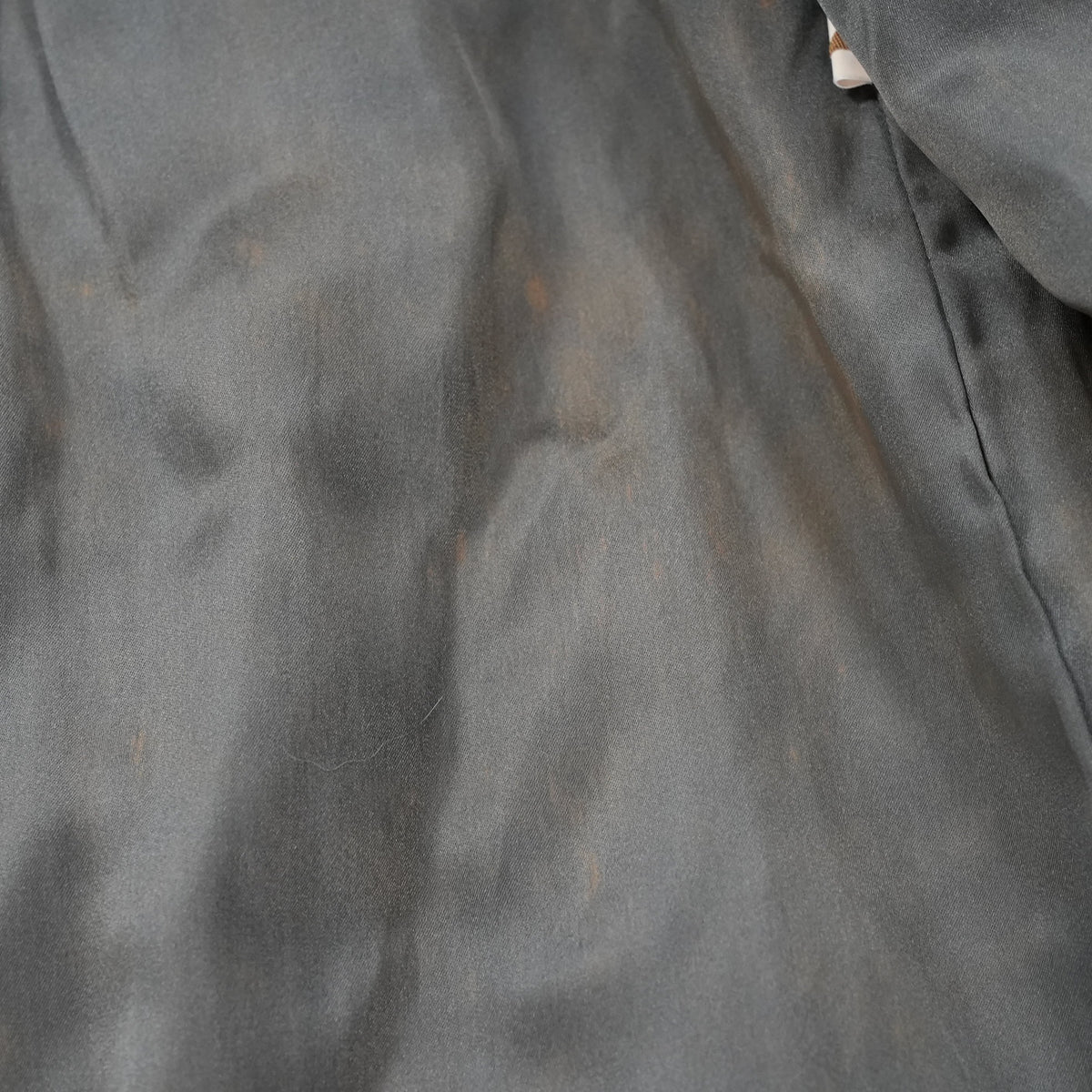 Ash Blue Dyed Fox Fur Design Coat - Genuine Vintage Fur From Japan