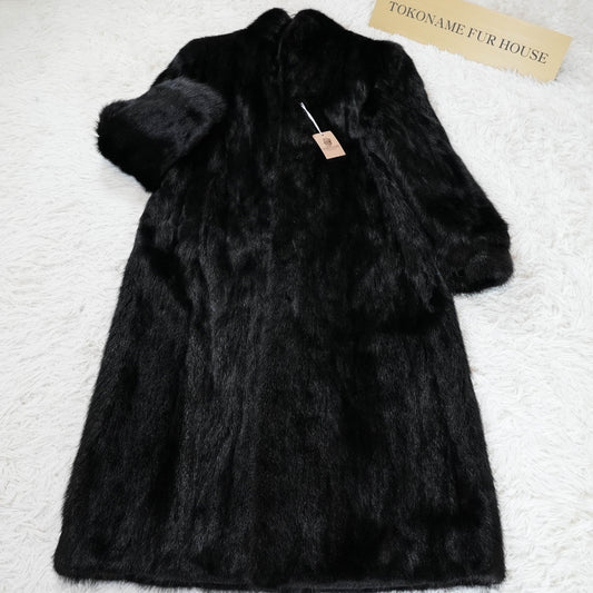 Black Mink Long Coat - Genuine Vintage Fur From Japan