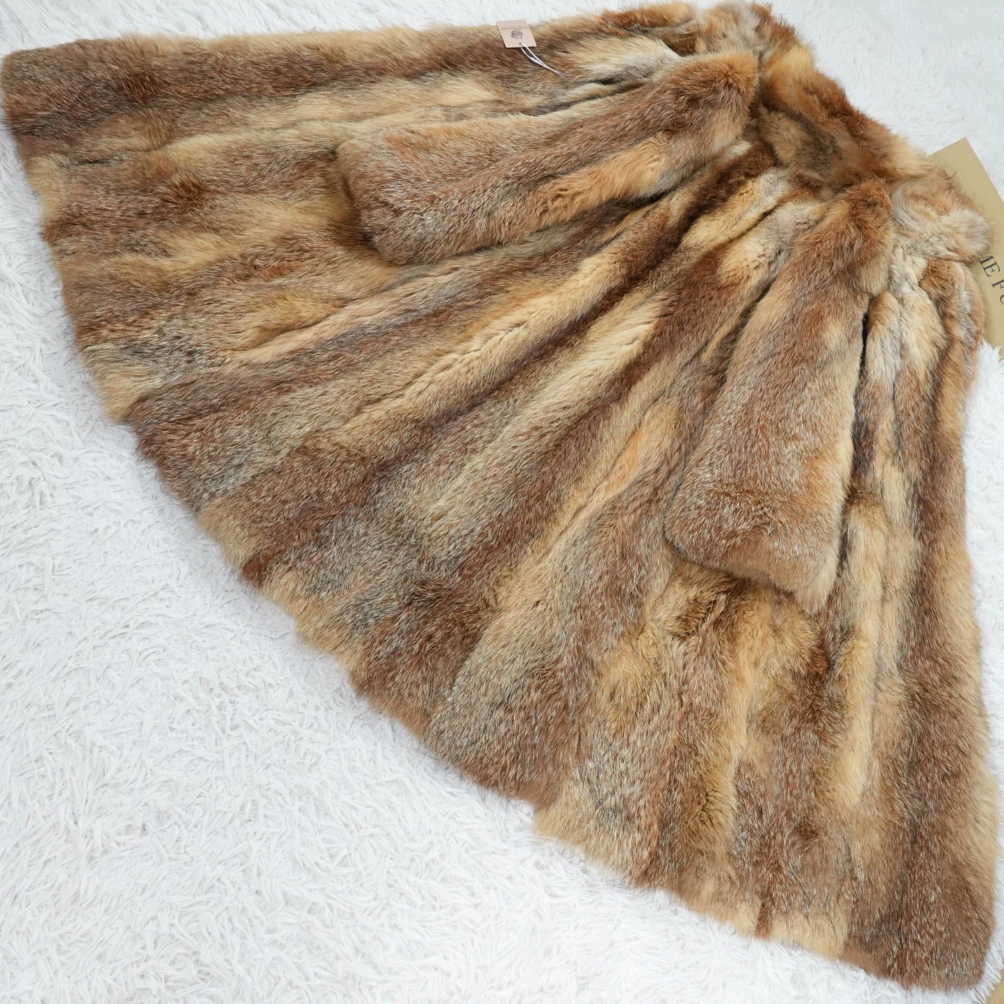 Red Fox Long Coat - Genuine Vintage Fur From Japan