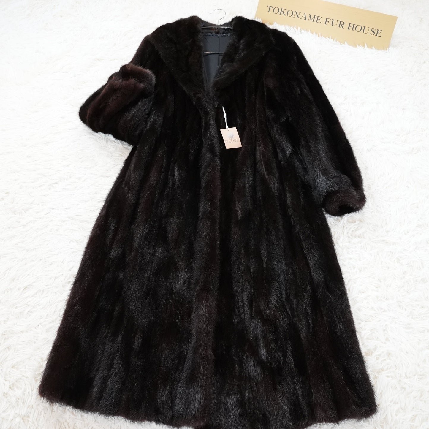 Dark Mink Long Coat - Genuine Vintage Fur From Japan