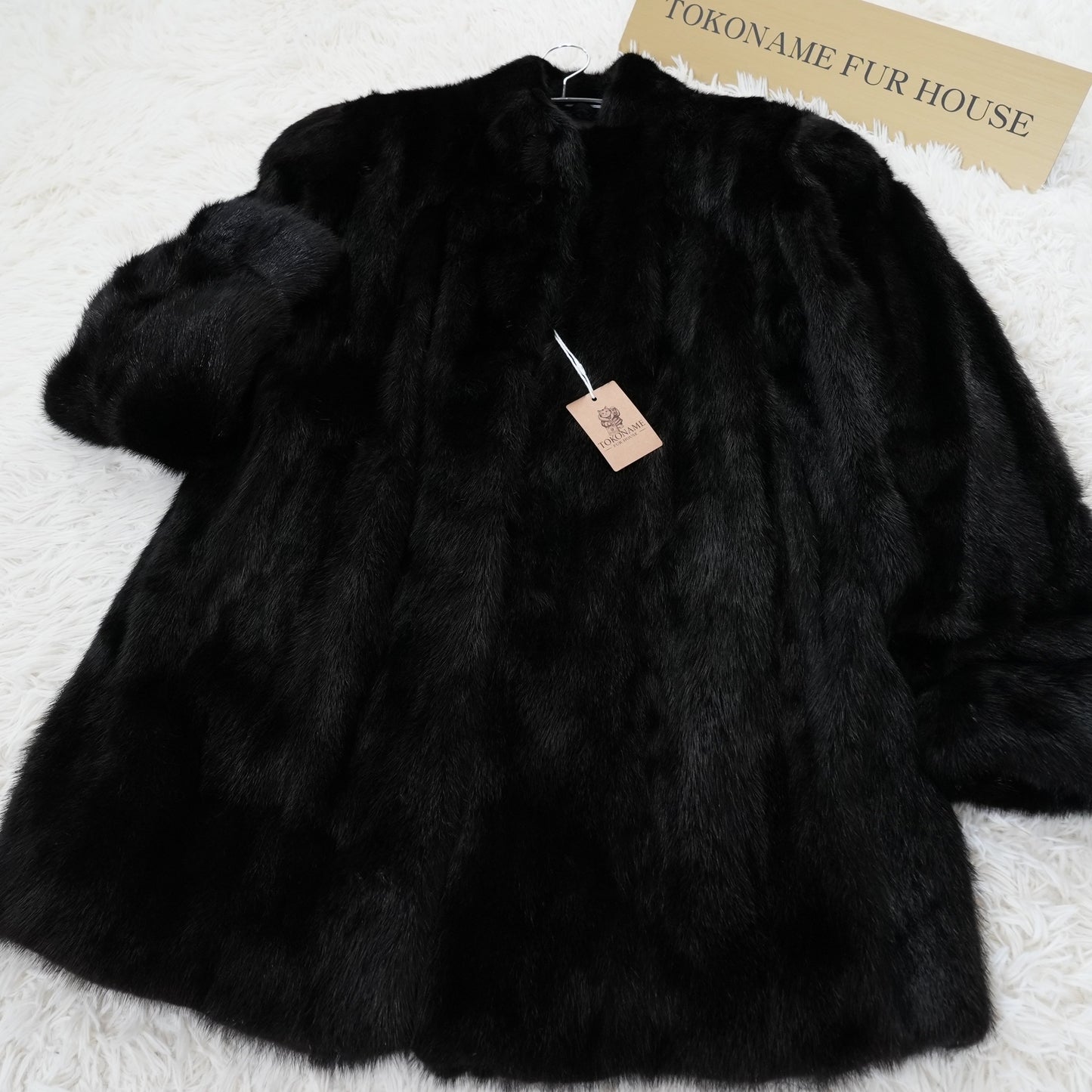 Dark Mink Coat Genuine Vintage Fur Japan