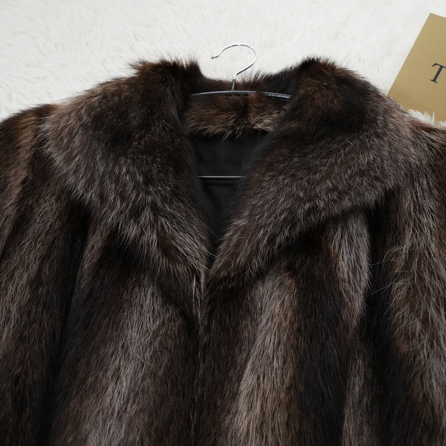 Raccoon Long Coat Genuine Vintage Fur From Japan