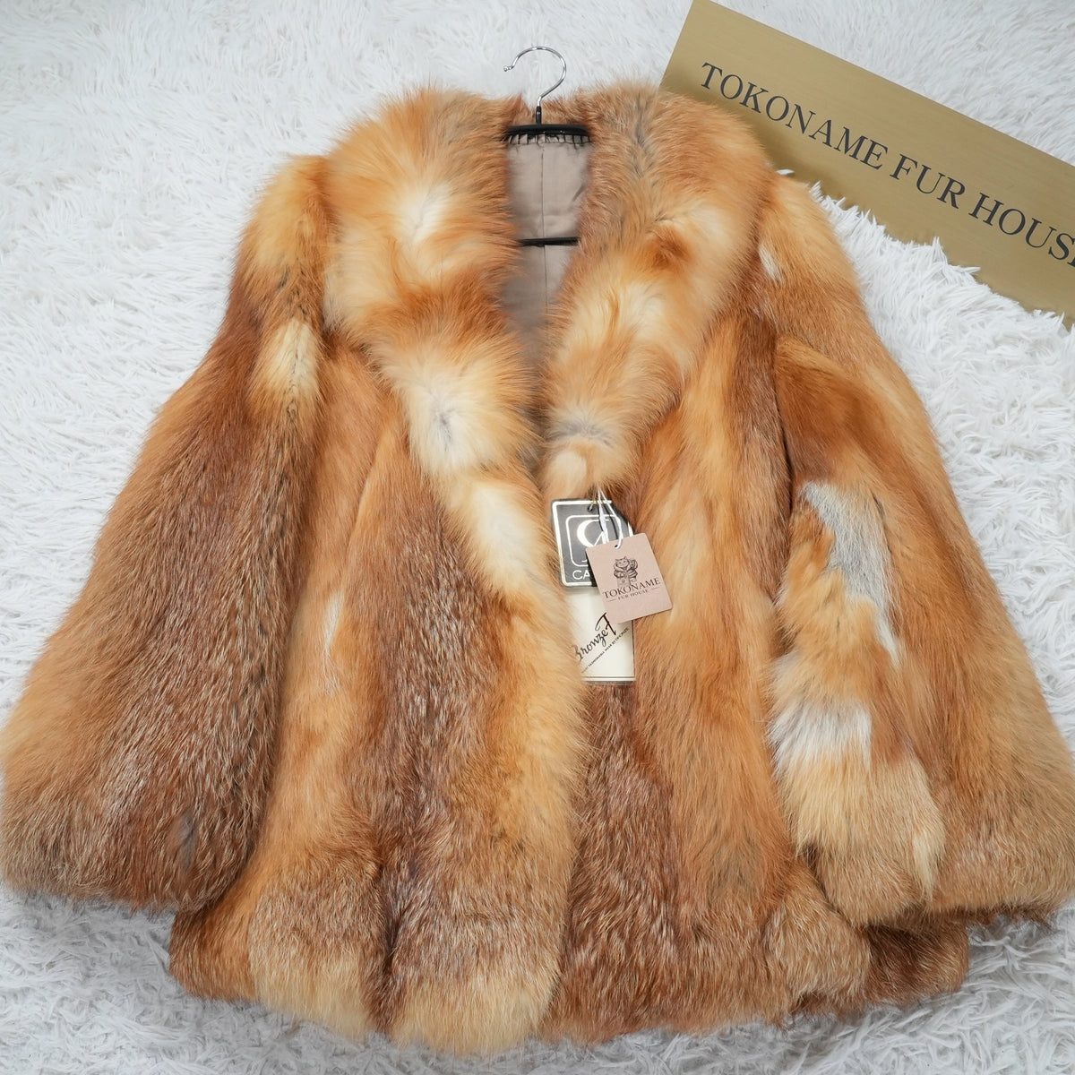 Red Fox Coat - Genuine Vintage Fur From Japan